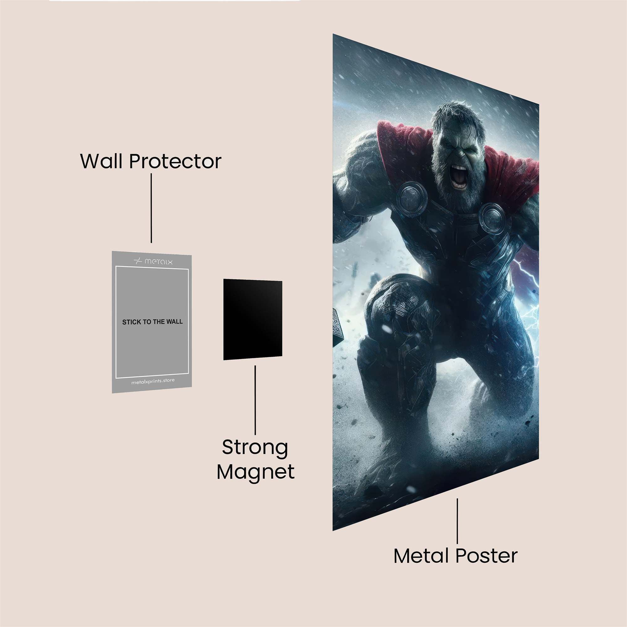 Thor Rampage Safe Wall Magnetic / M