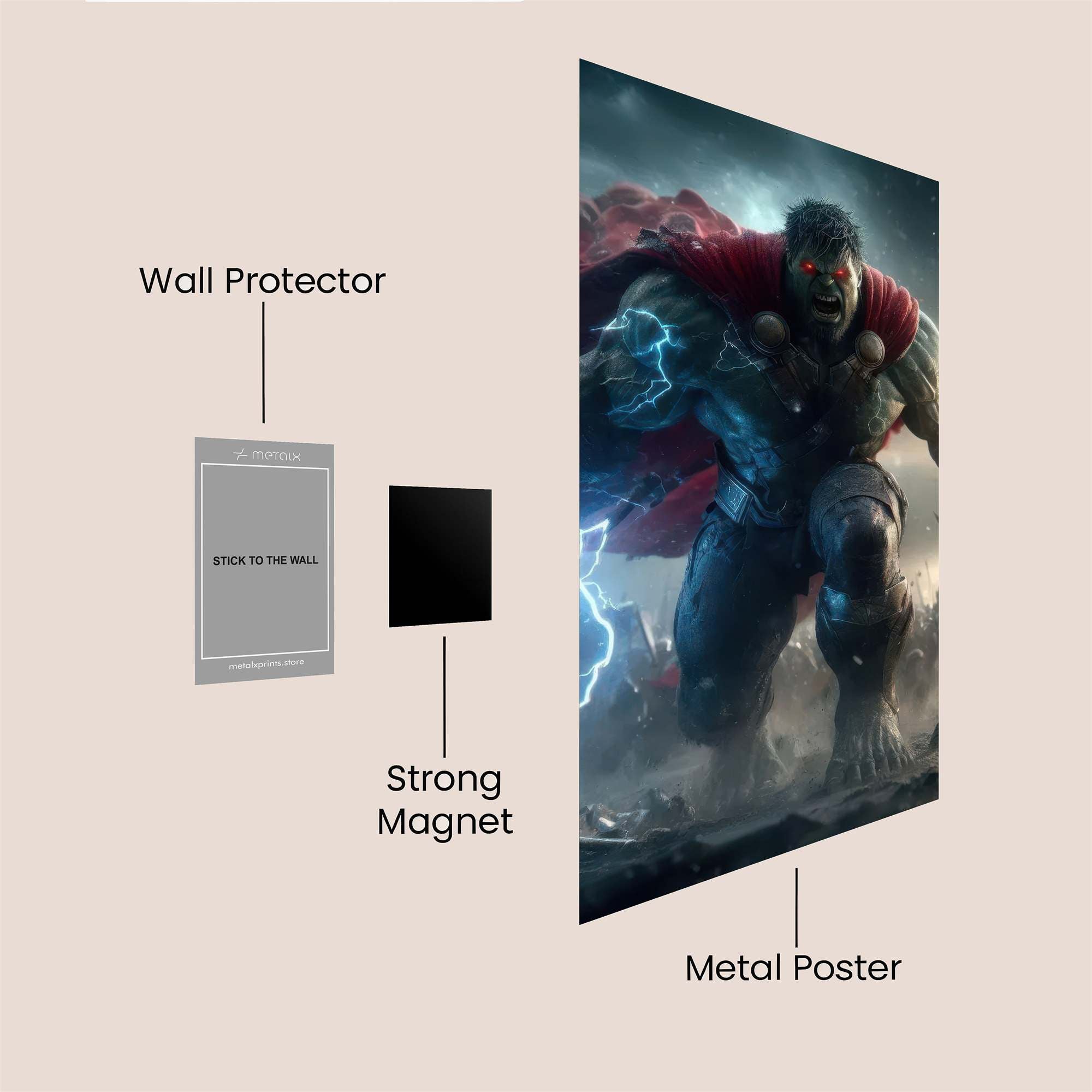 Hulk Thunder Safe Wall Magnetic / M