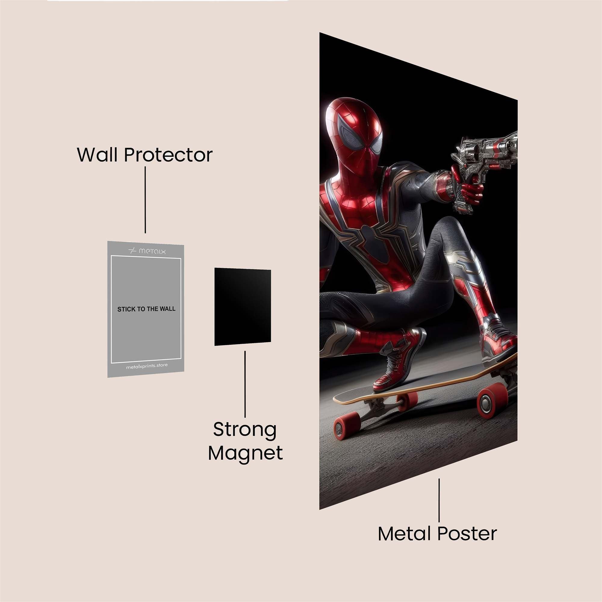Spider-Rebel Safe Wall Magnetic / M