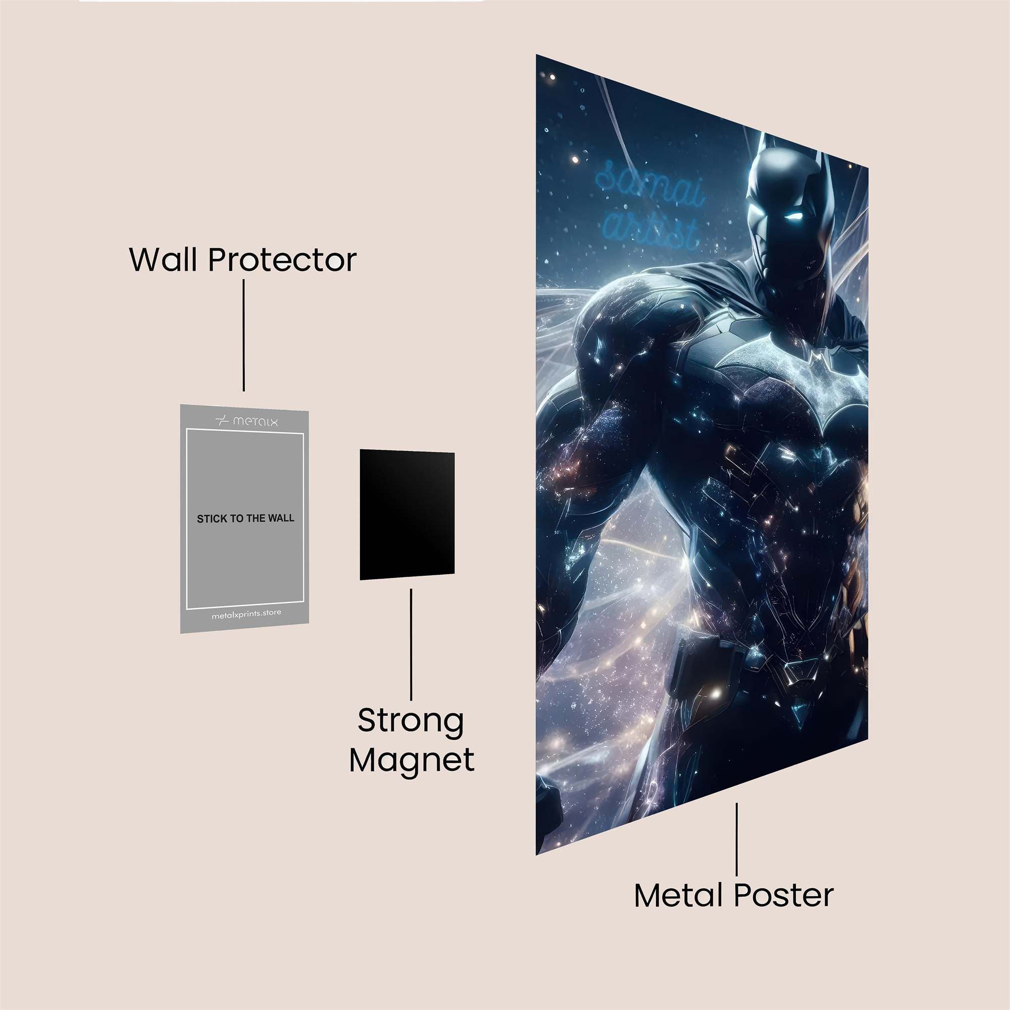 Batman Cosmic Safe Wall Magnetic / M