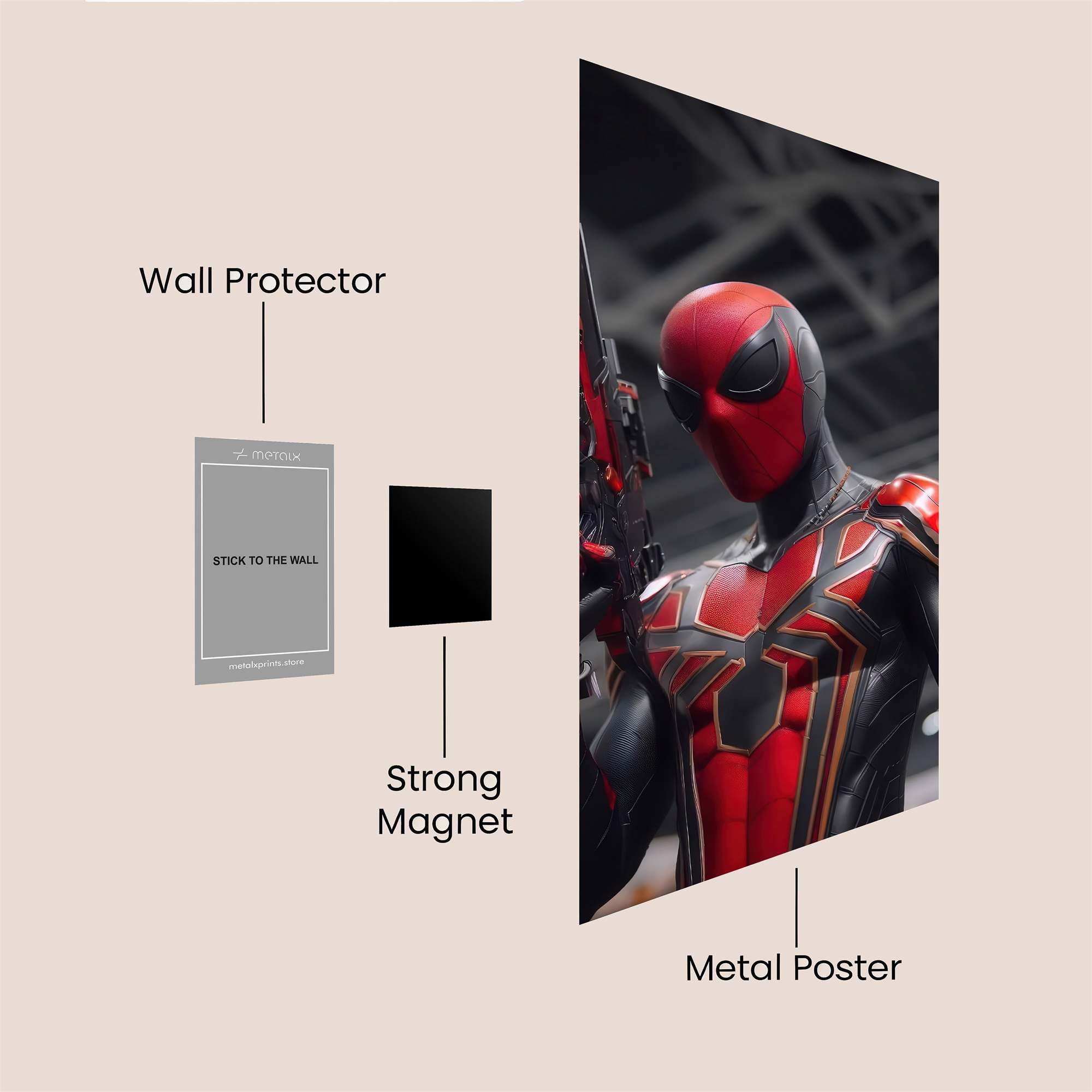Spider Intensity Safe Wall Magnetic / M