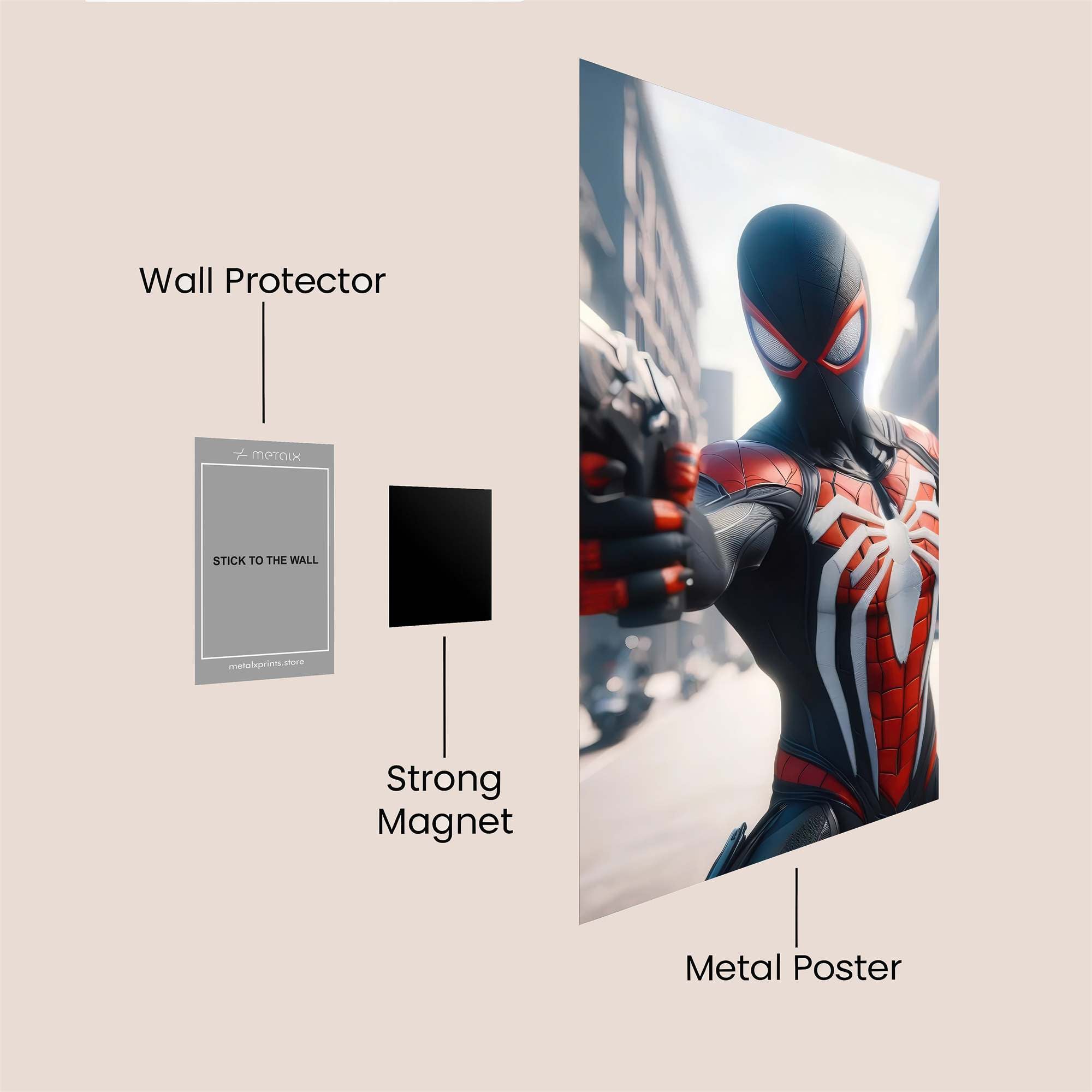 Spider-Intense Safe Wall Magnetic / M