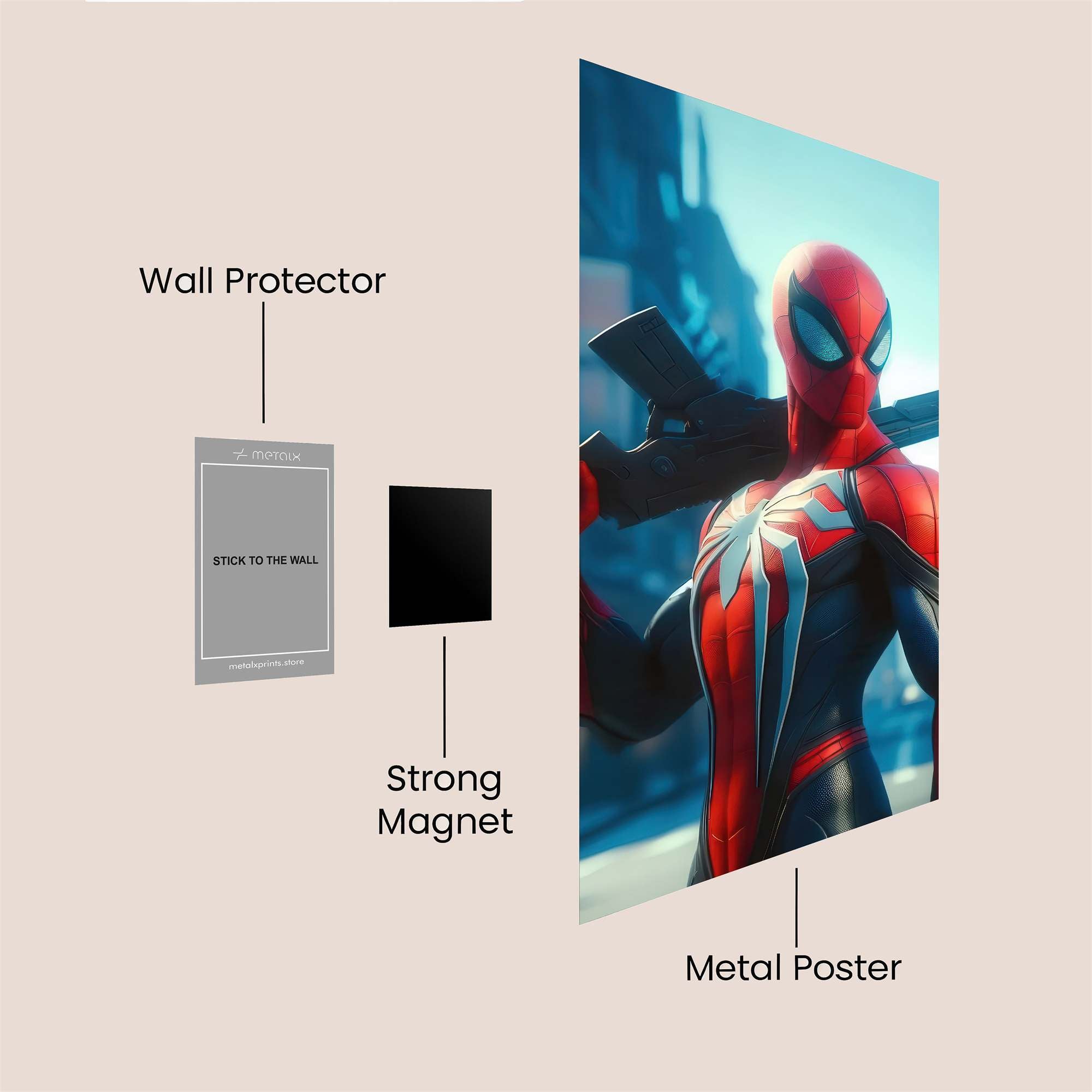 Spider Resolute Safe Wall Magnetic / M
