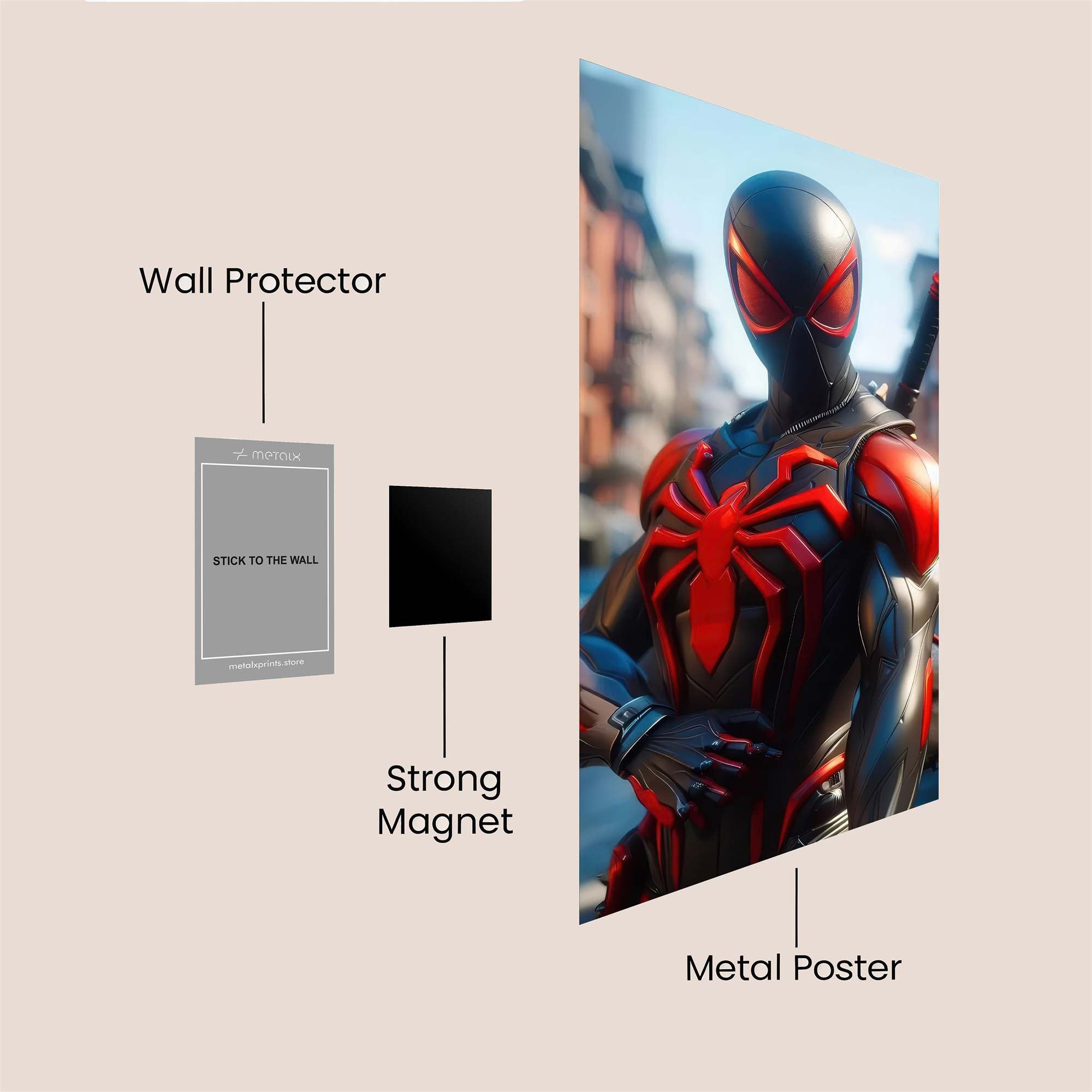 Spider-Menace Safe Wall Magnetic / M