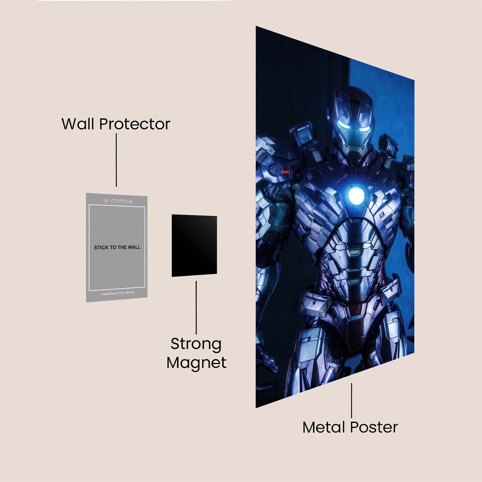 Iron Radiance Safe Wall Magnetic / M