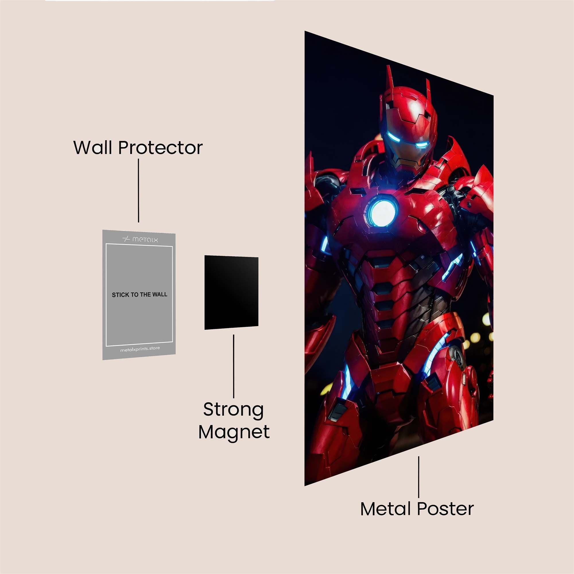 Iron Radiant Safe Wall Magnetic / M