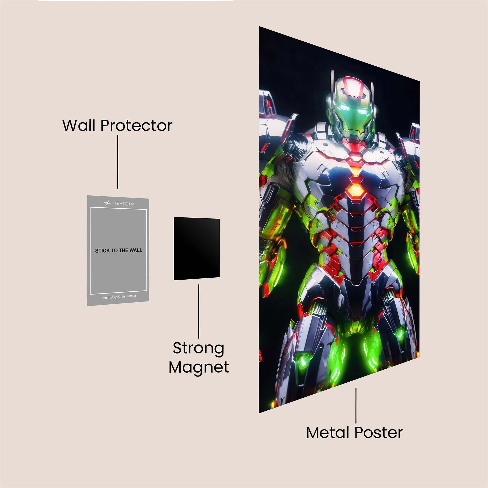 Iron Radiant Safe Wall Magnetic / M