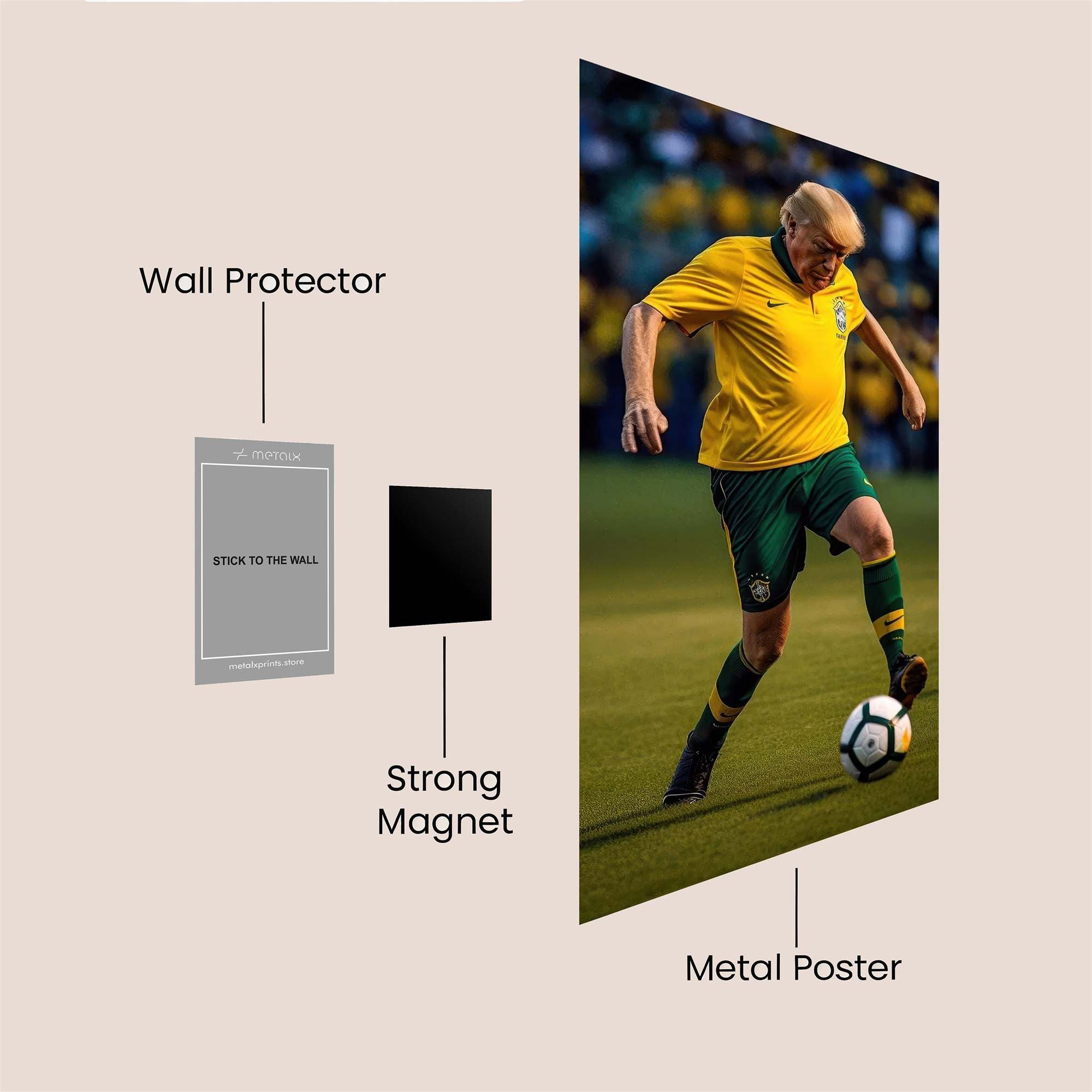 Pelé Passionate Safe Wall Magnetic / M