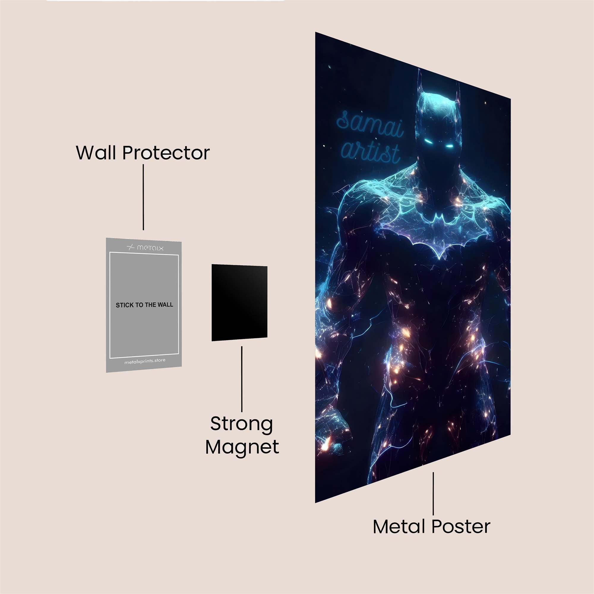 Batman Ethereal Safe Wall Magnetic / M