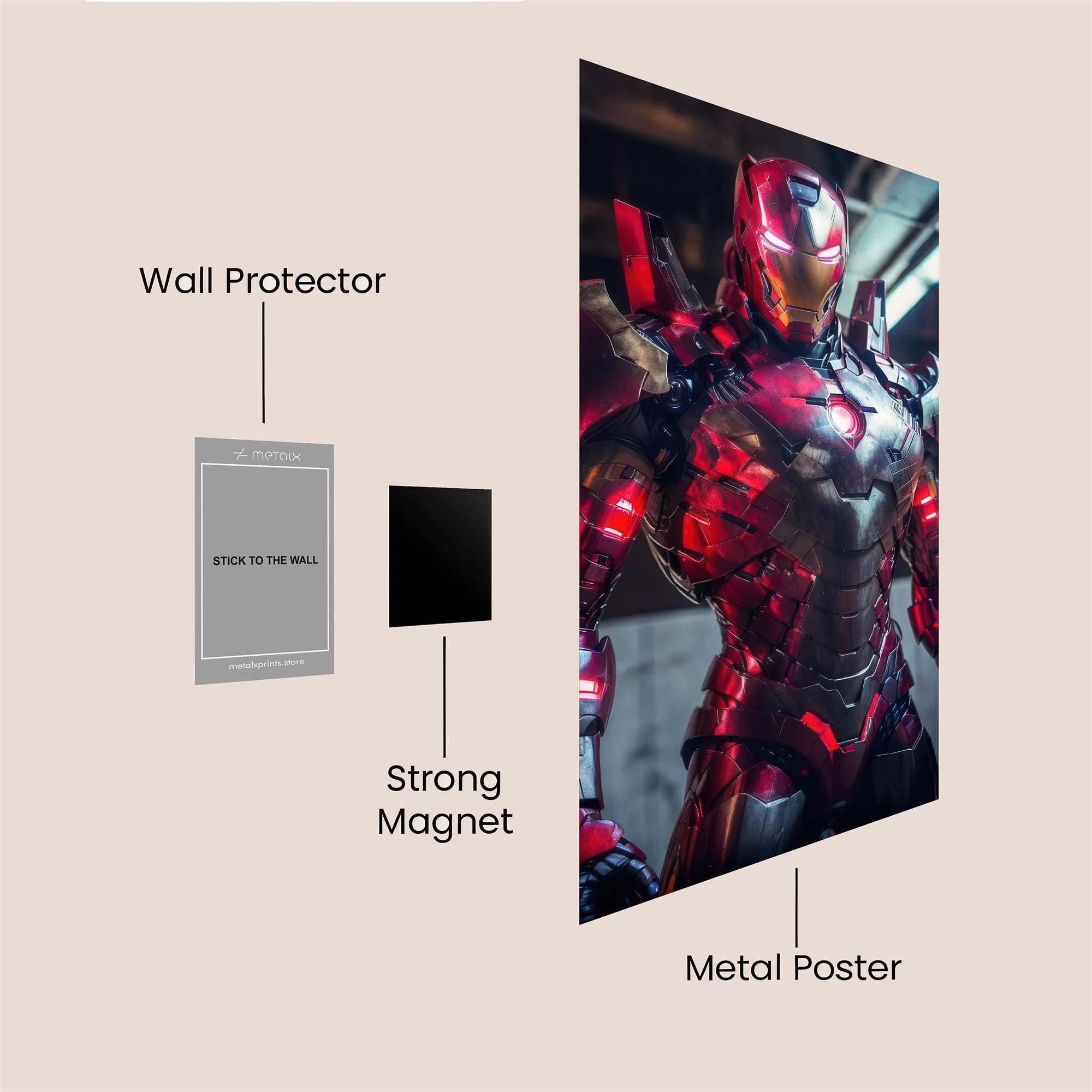 Ironman Intense Safe Wall Magnetic / M