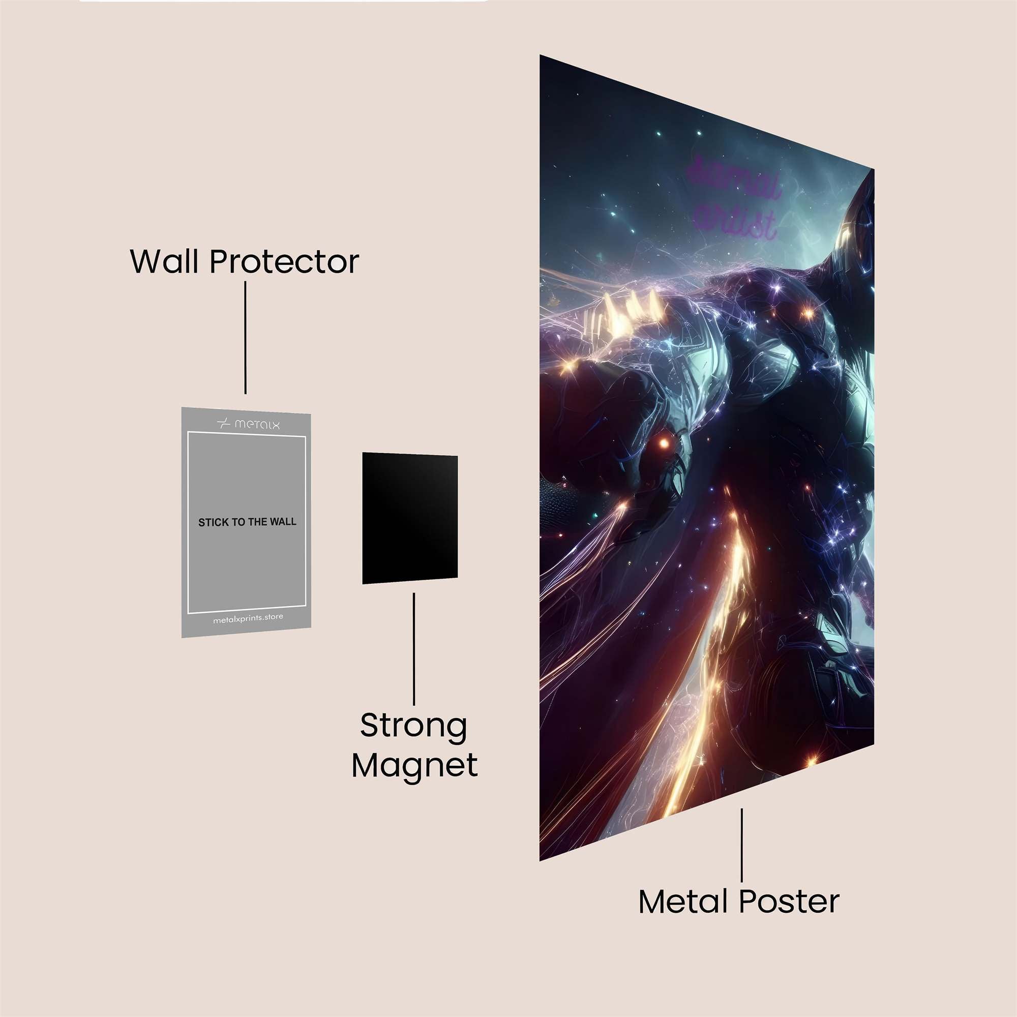 Batman Cosmic Safe Wall Magnetic / M