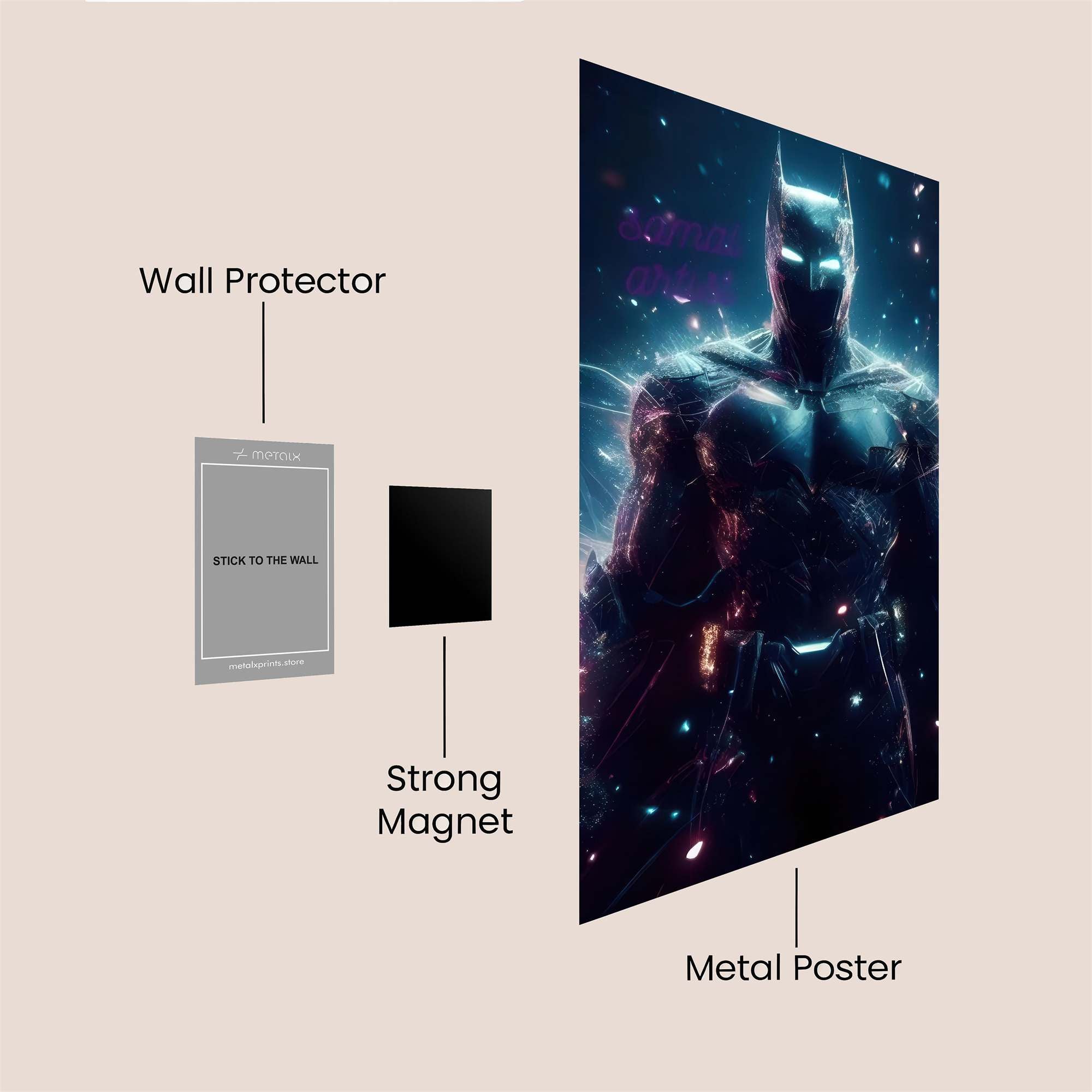 Batman Radiant Safe Wall Magnetic / M