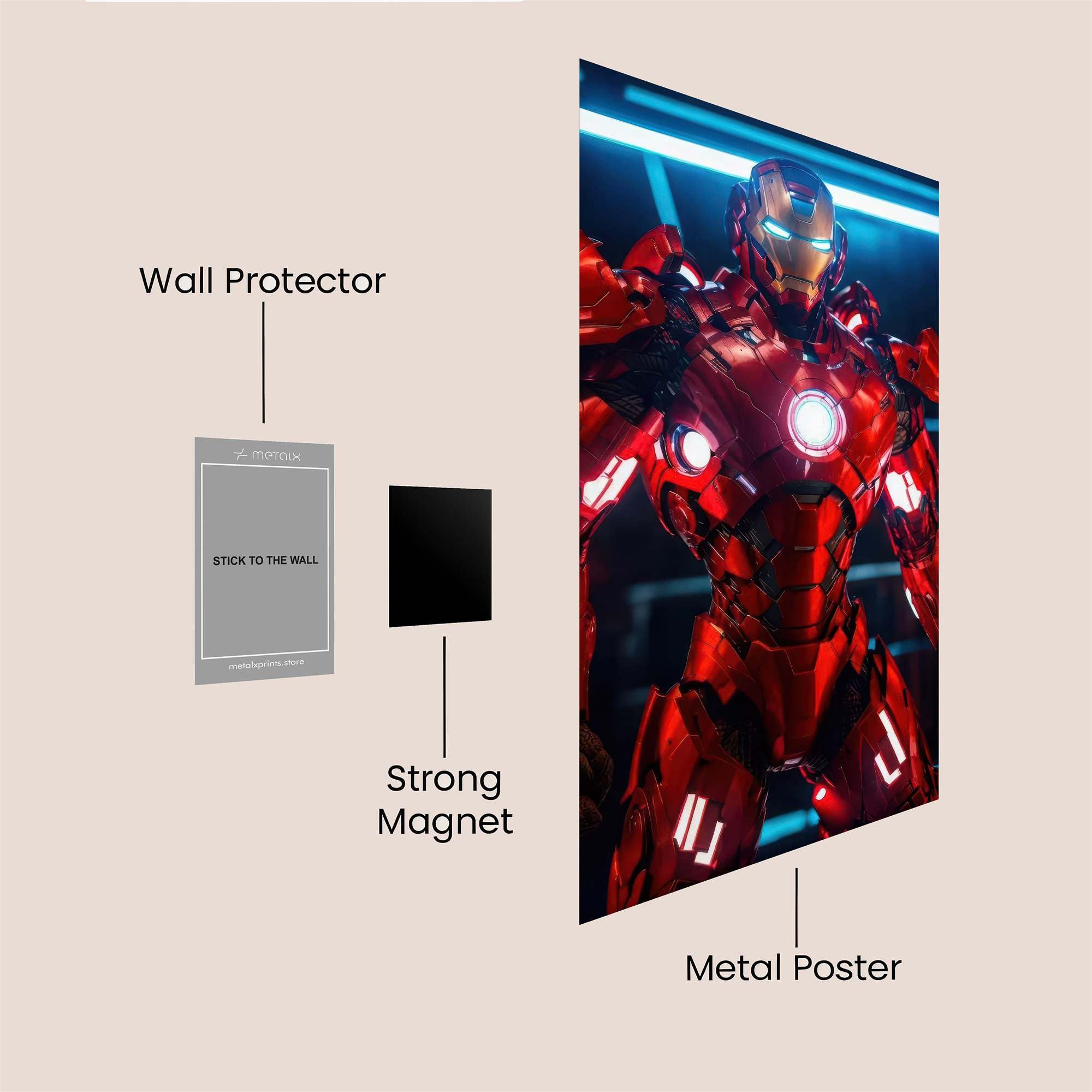 Iron Radiant Safe Wall Magnetic / M
