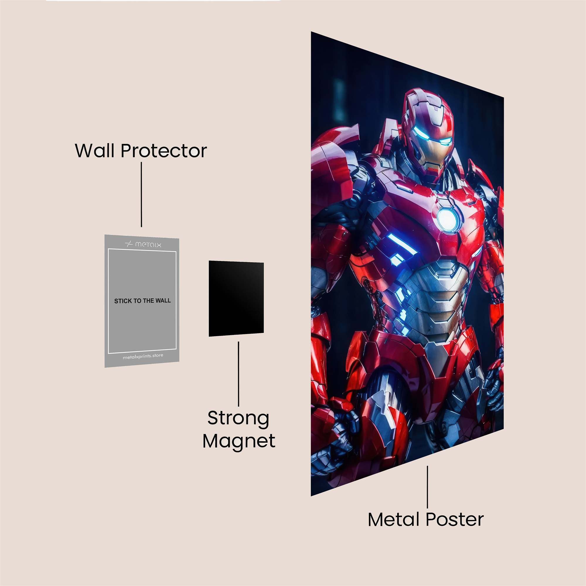 Iron Radiant Safe Wall Magnetic / M