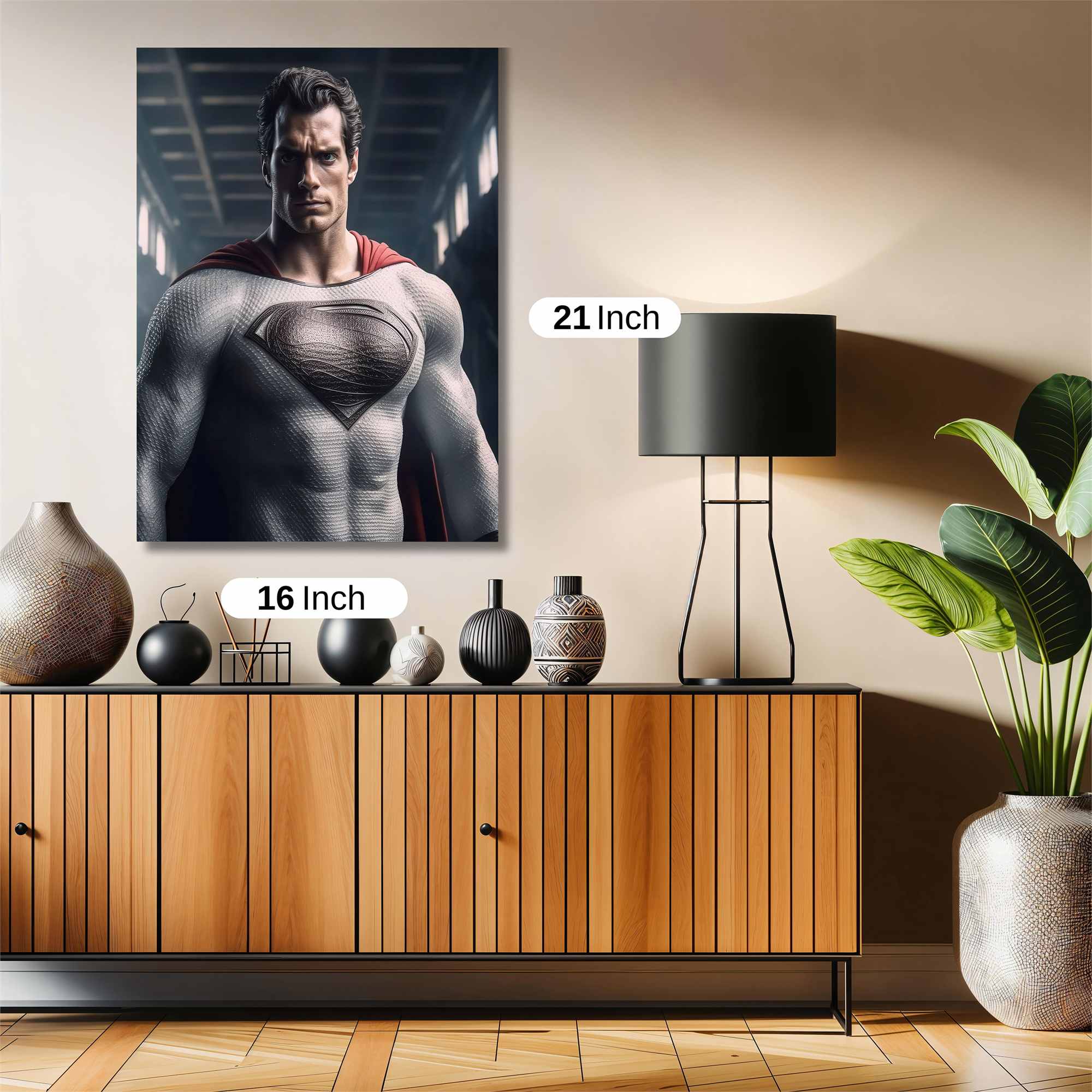 Superman Brooding Safe Wall Magnetic / M