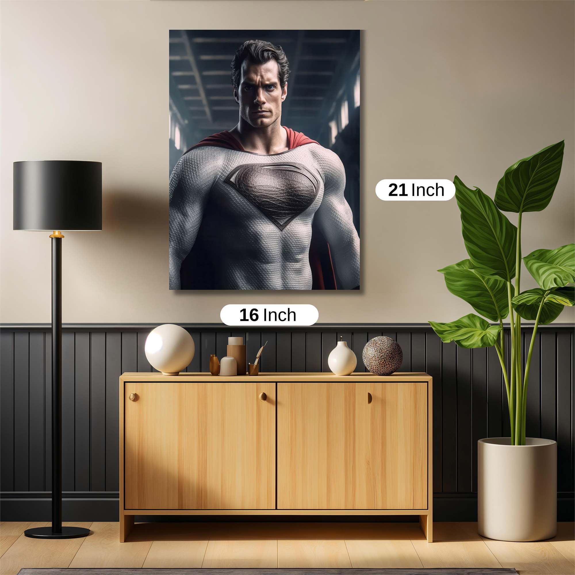 Superman Brooding Safe Wall Magnetic / M