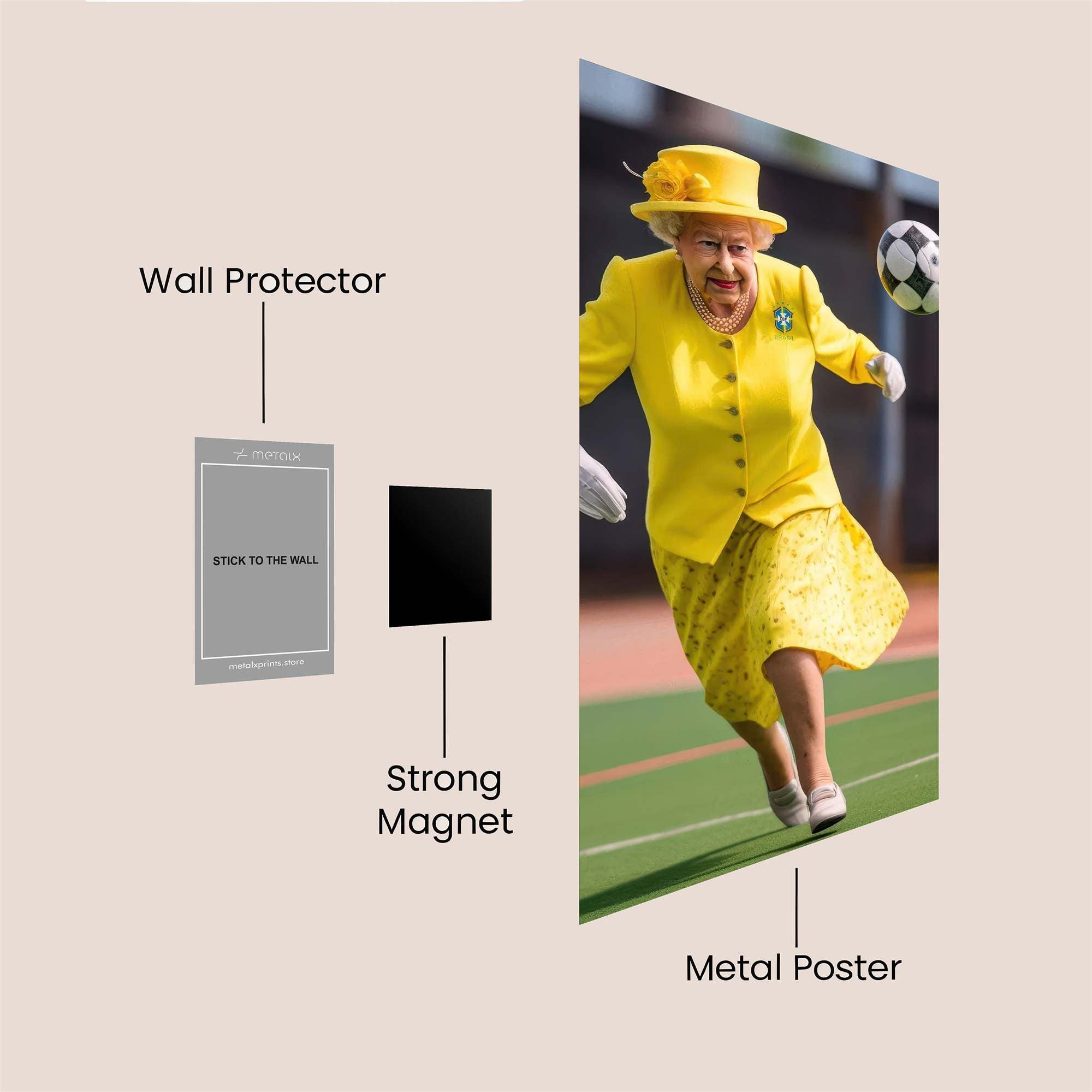 Queen Juggles Safe Wall Magnetic / M