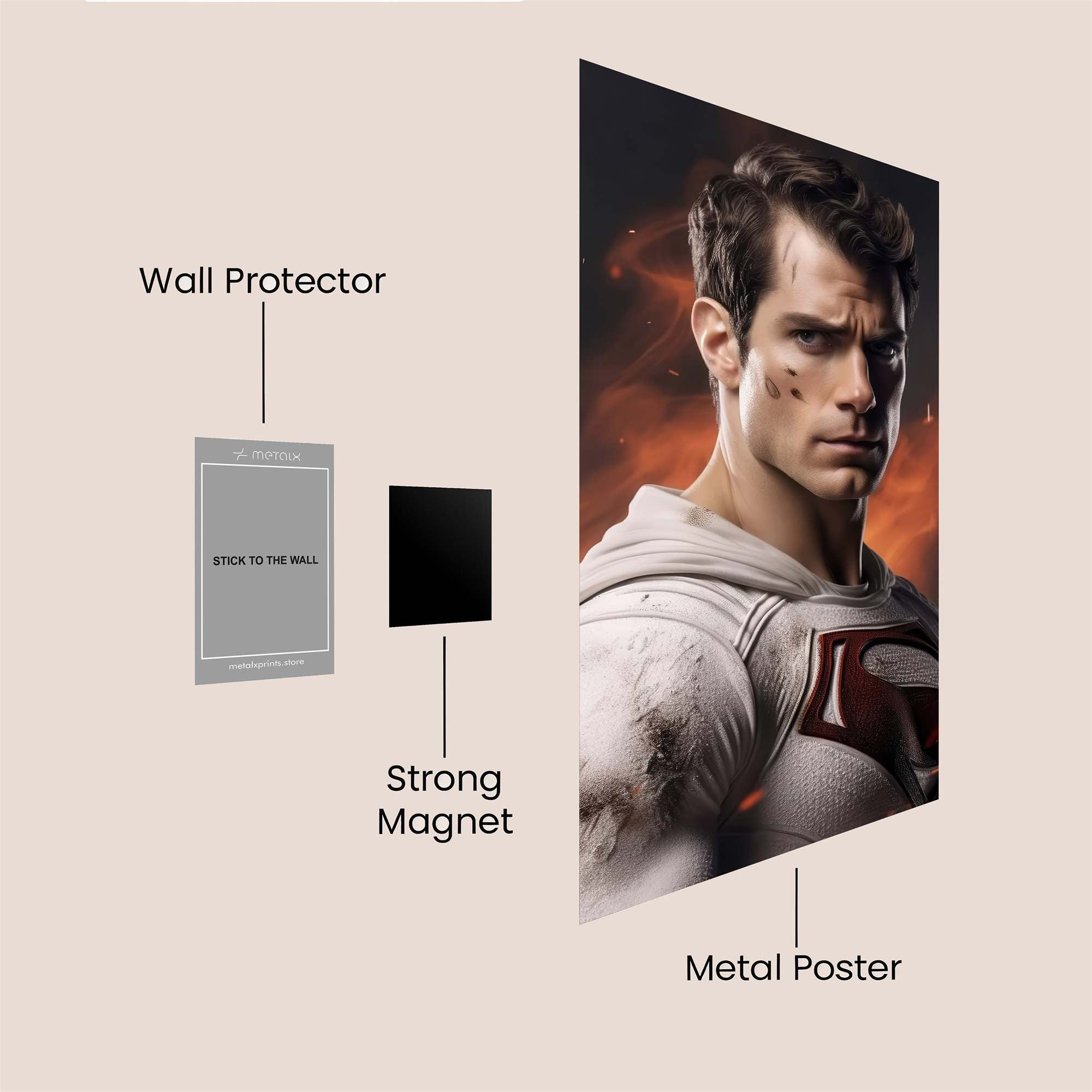 Superman Resolute Safe Wall Magnetic / M