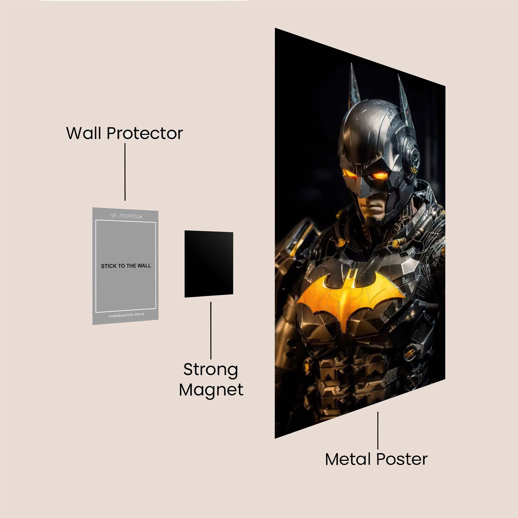 Batman Fierce Safe Wall Magnetic / M