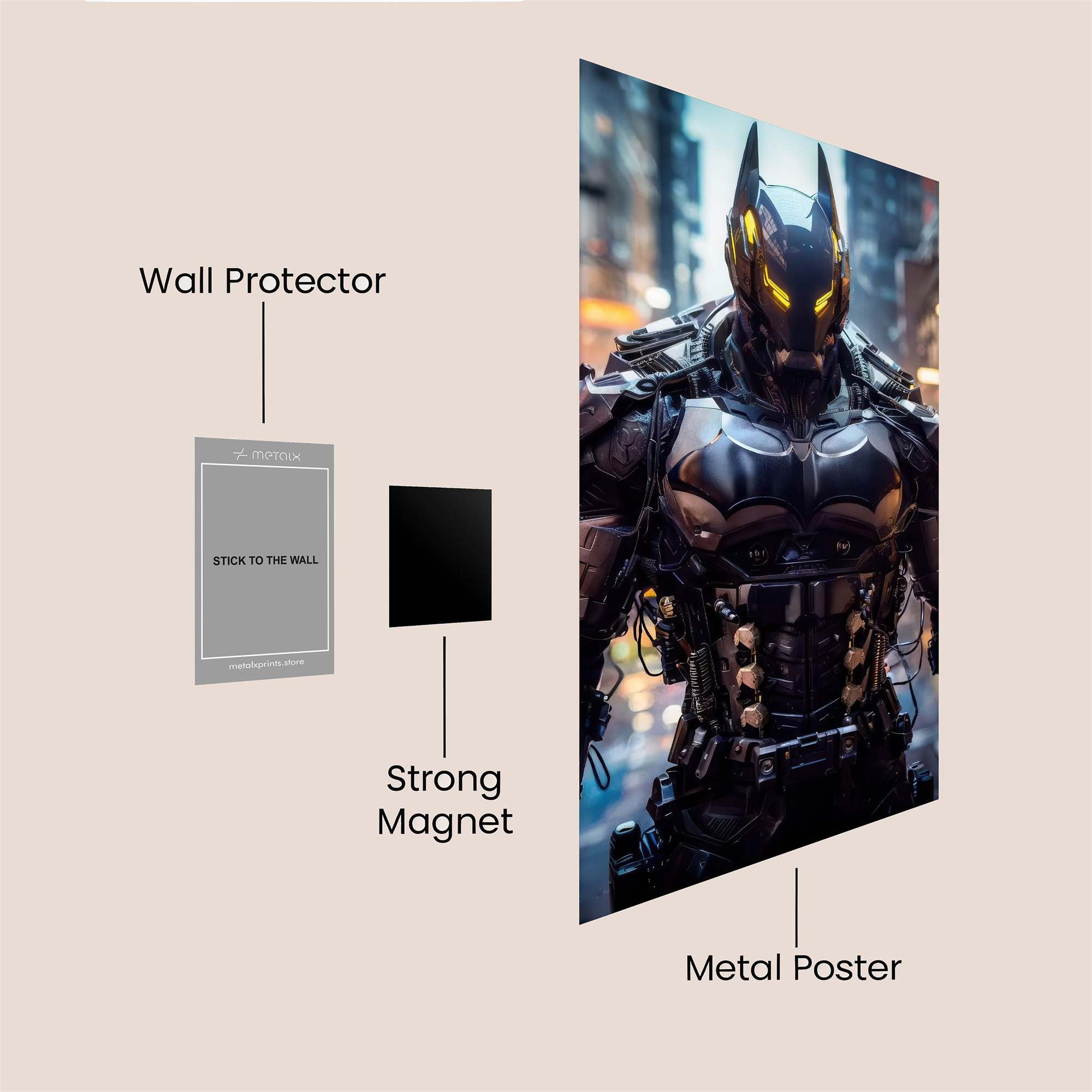 Batman Resolute Safe Wall Magnetic / M