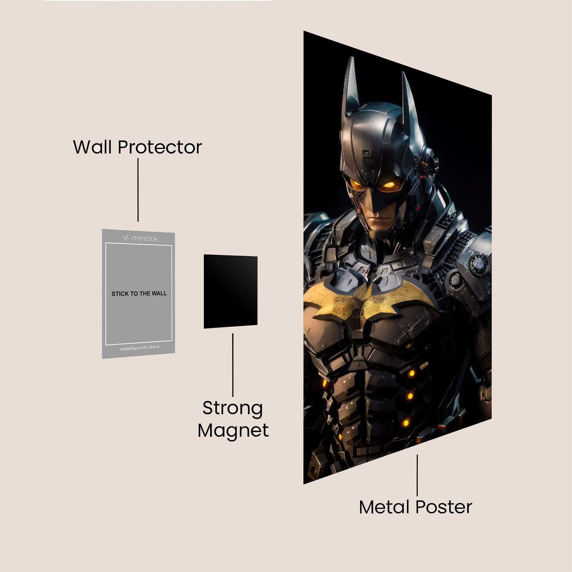 Batman Resolute Safe Wall Magnetic / M