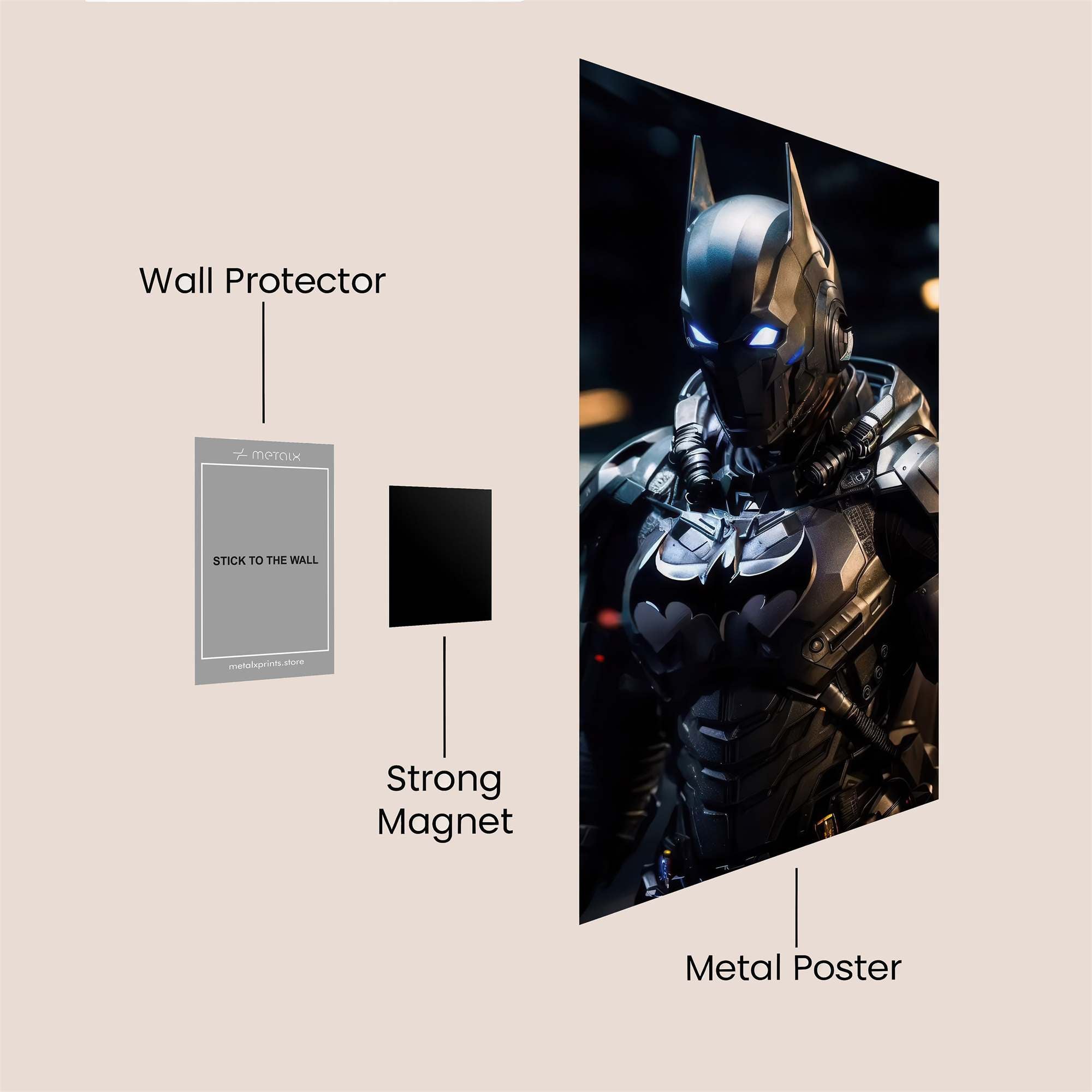 Batman Resolute Safe Wall Magnetic / M