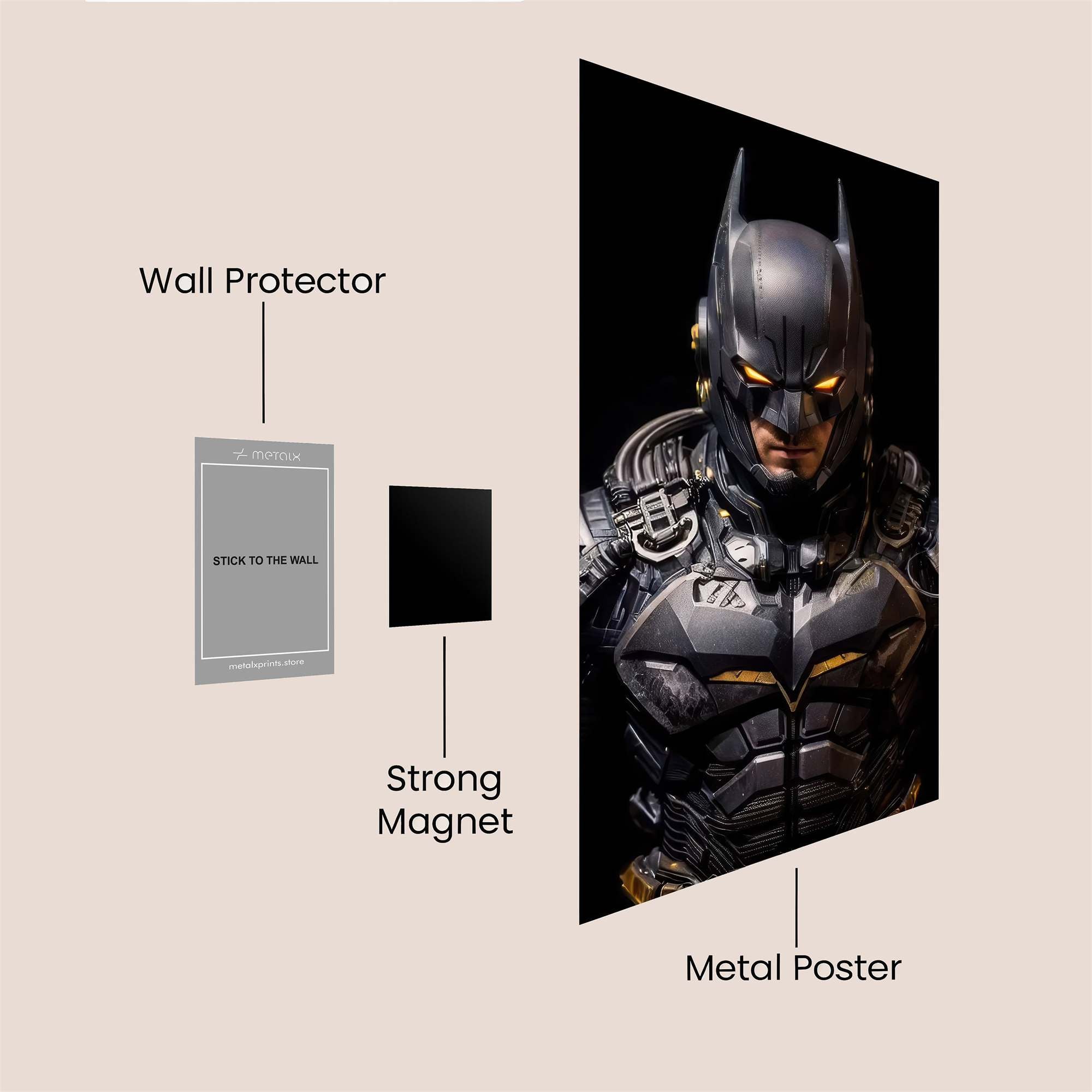 Batman Intense Safe Wall Magnetic / M