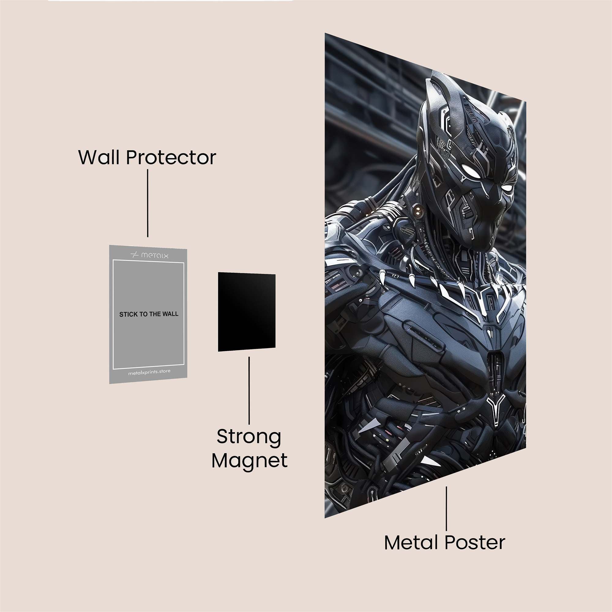 Spider Serene Safe Wall Magnetic / M