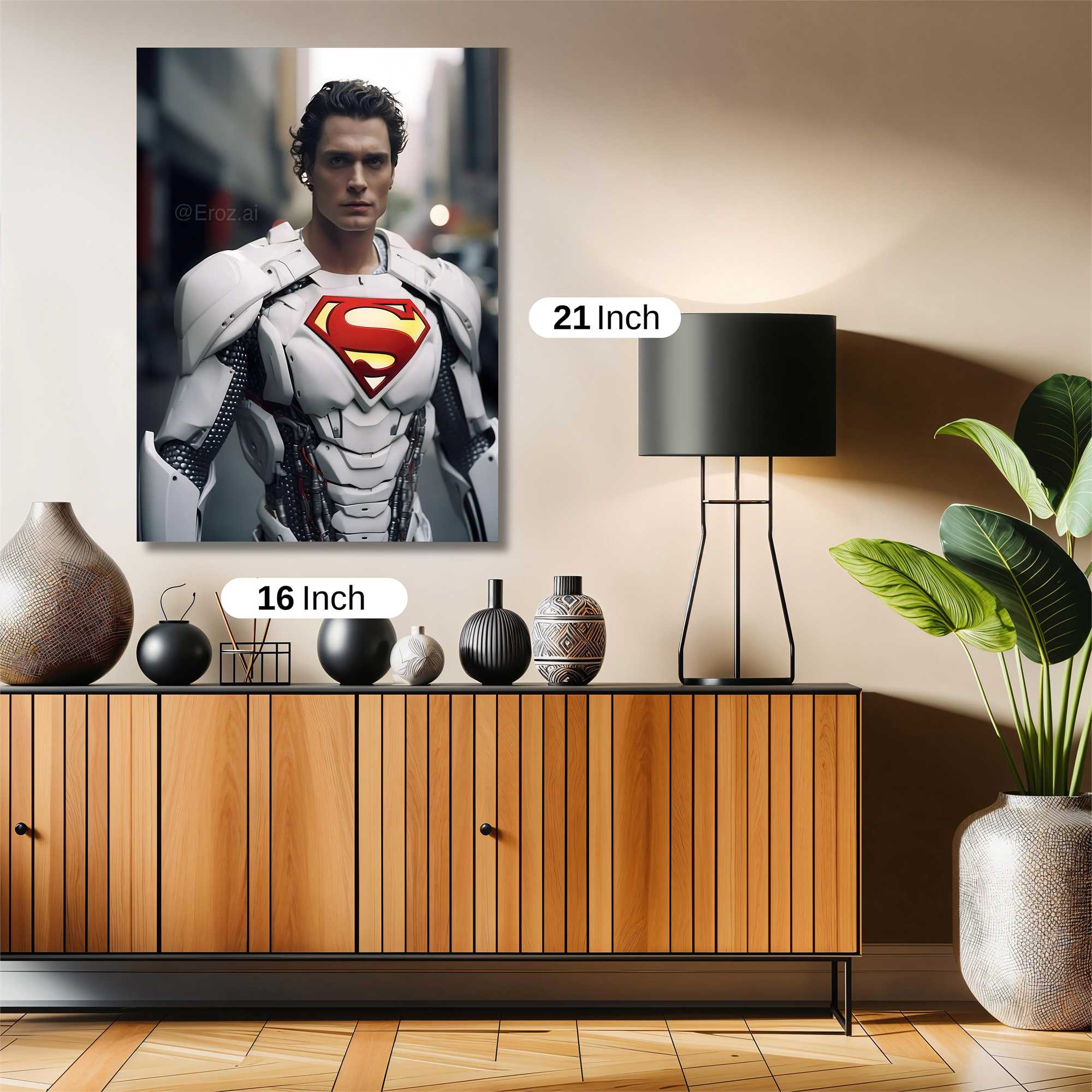 Superman Resilient Safe Wall Magnetic / M