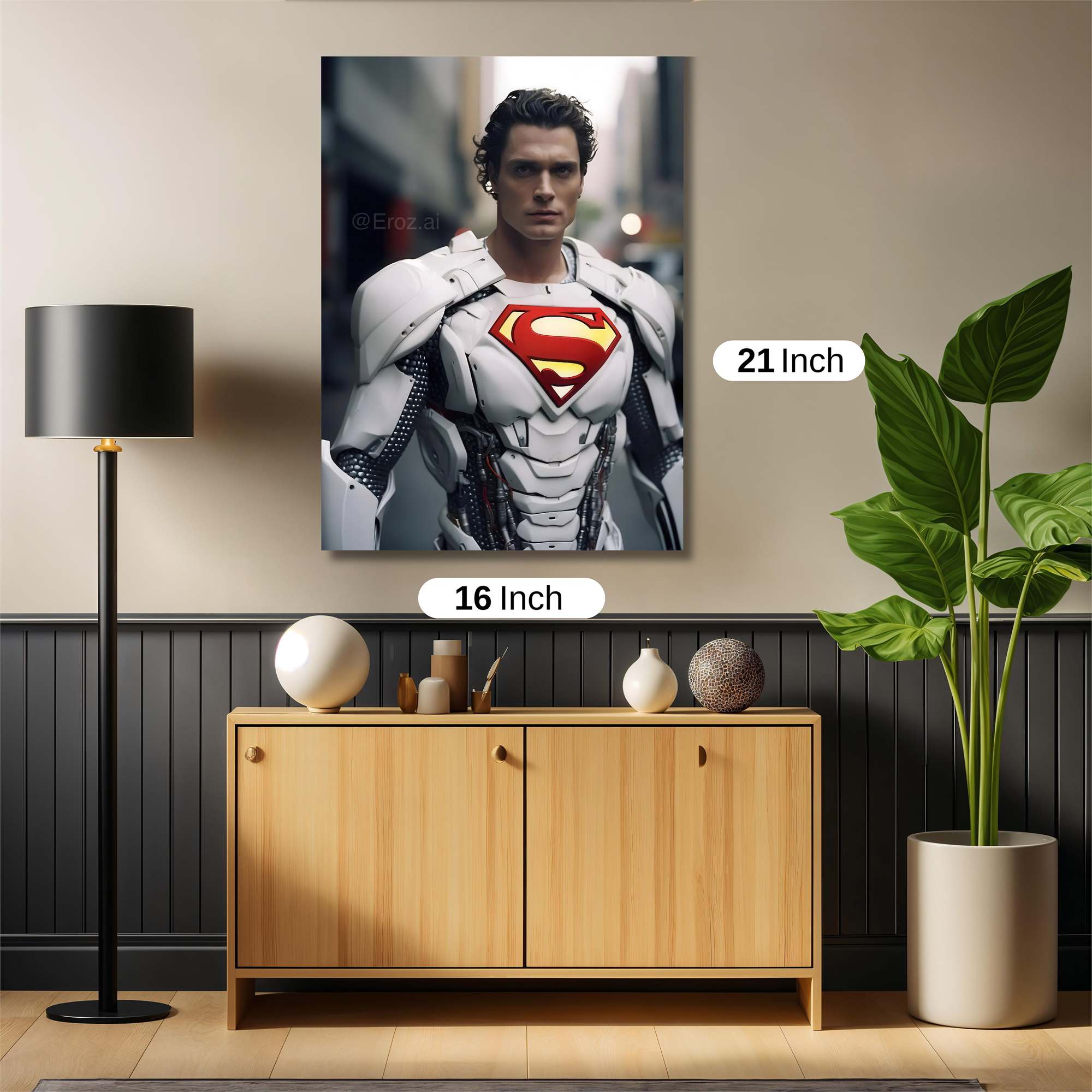 Superman Resilient Safe Wall Magnetic / M