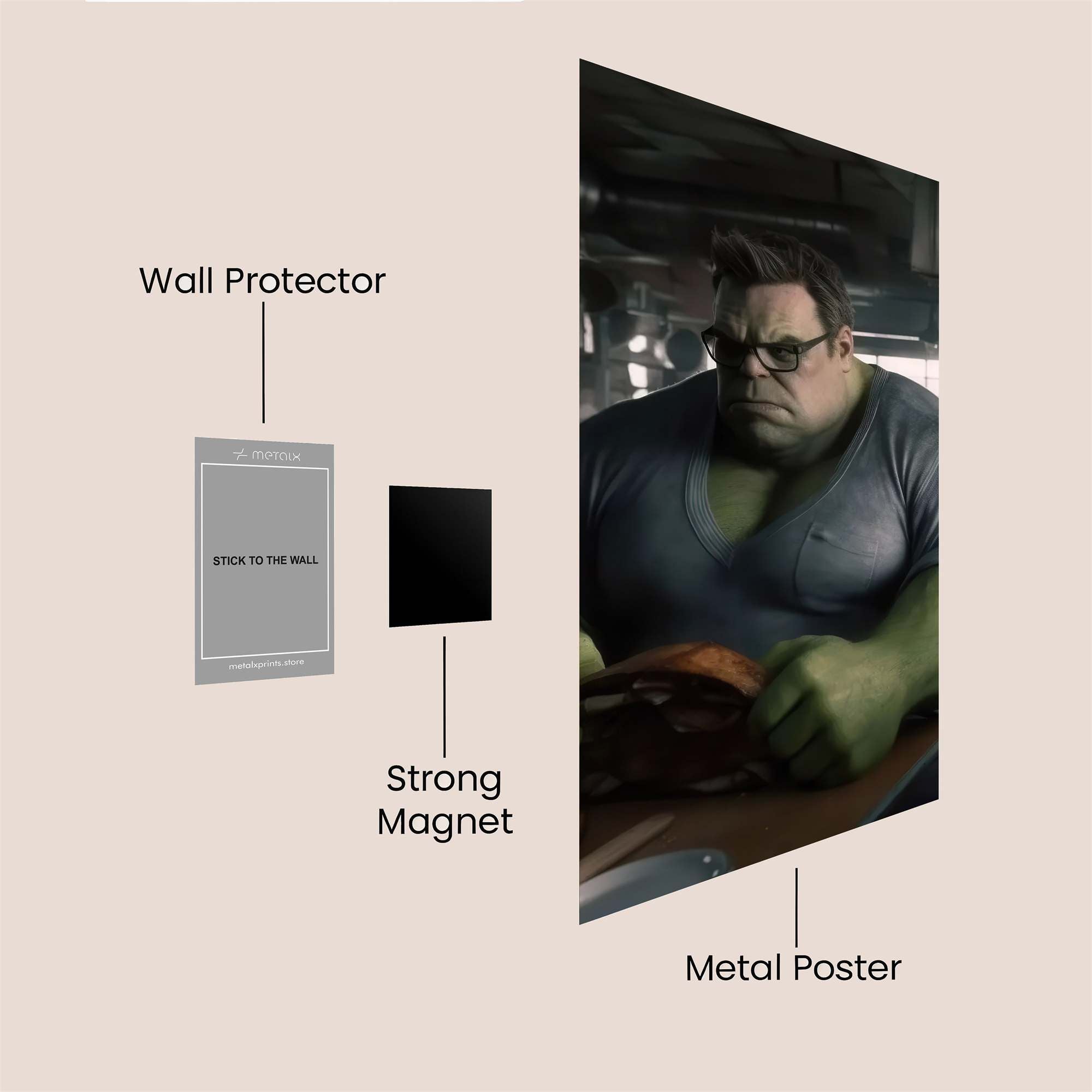 Hulk Cooking Safe Wall Magnetic / M