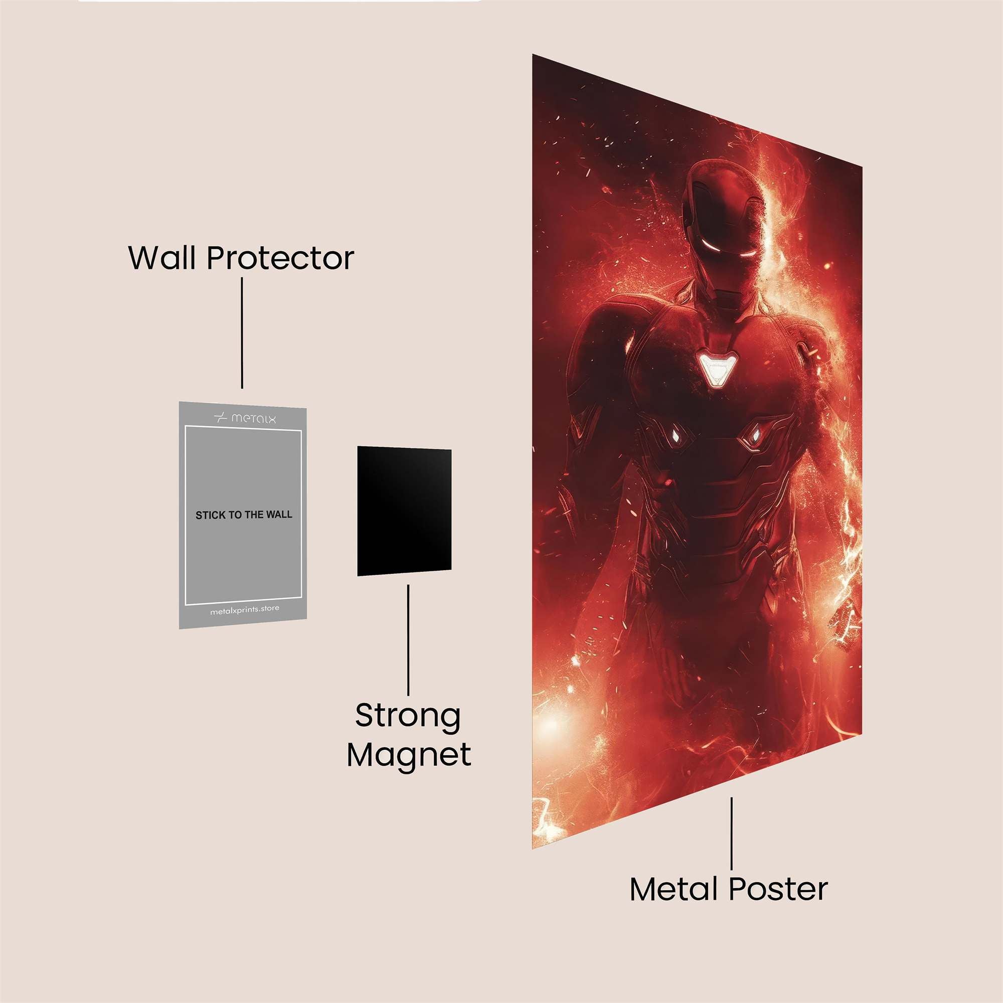 Iron Radiance Safe Wall Magnetic / M