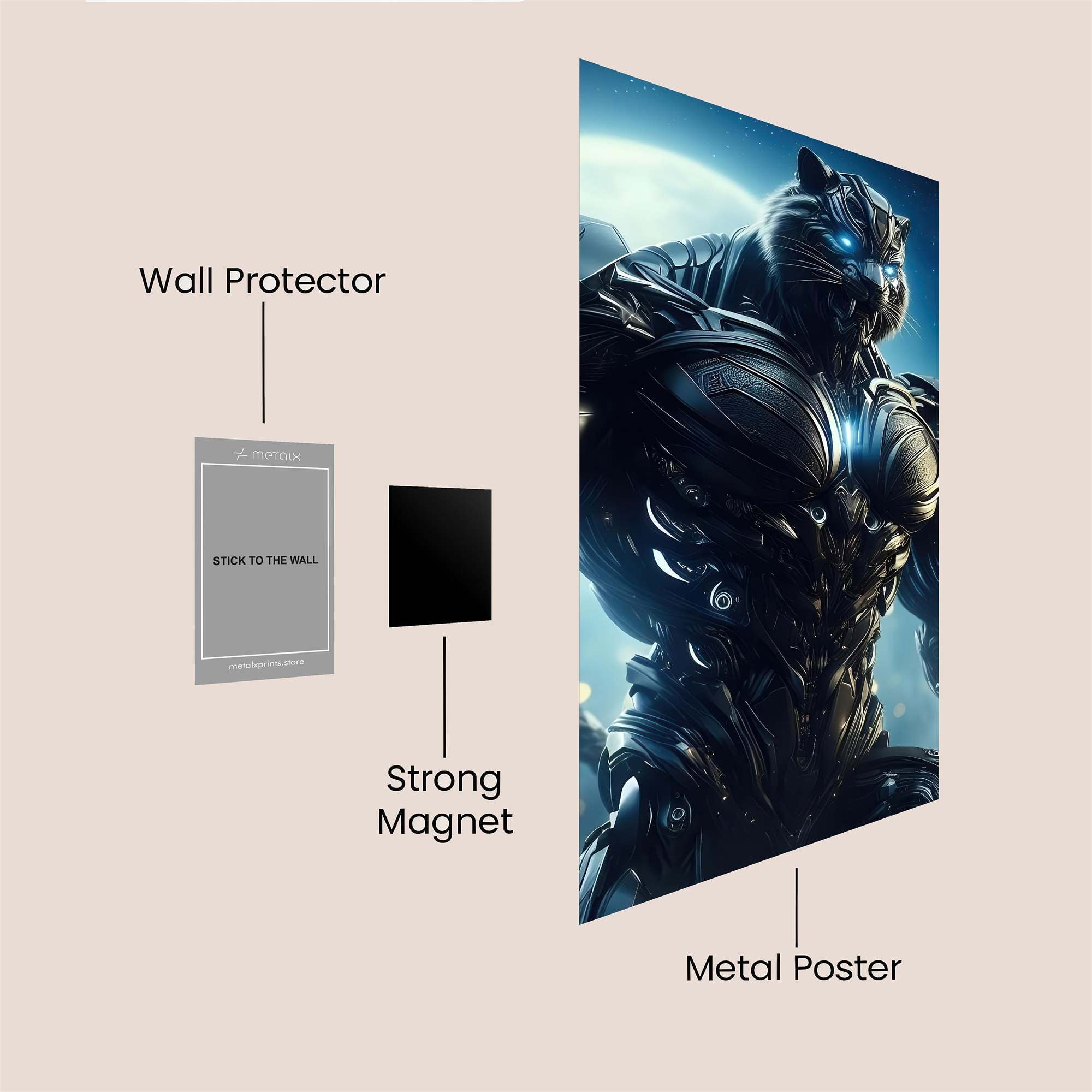 Prowler's Fury Safe Wall Magnetic / M