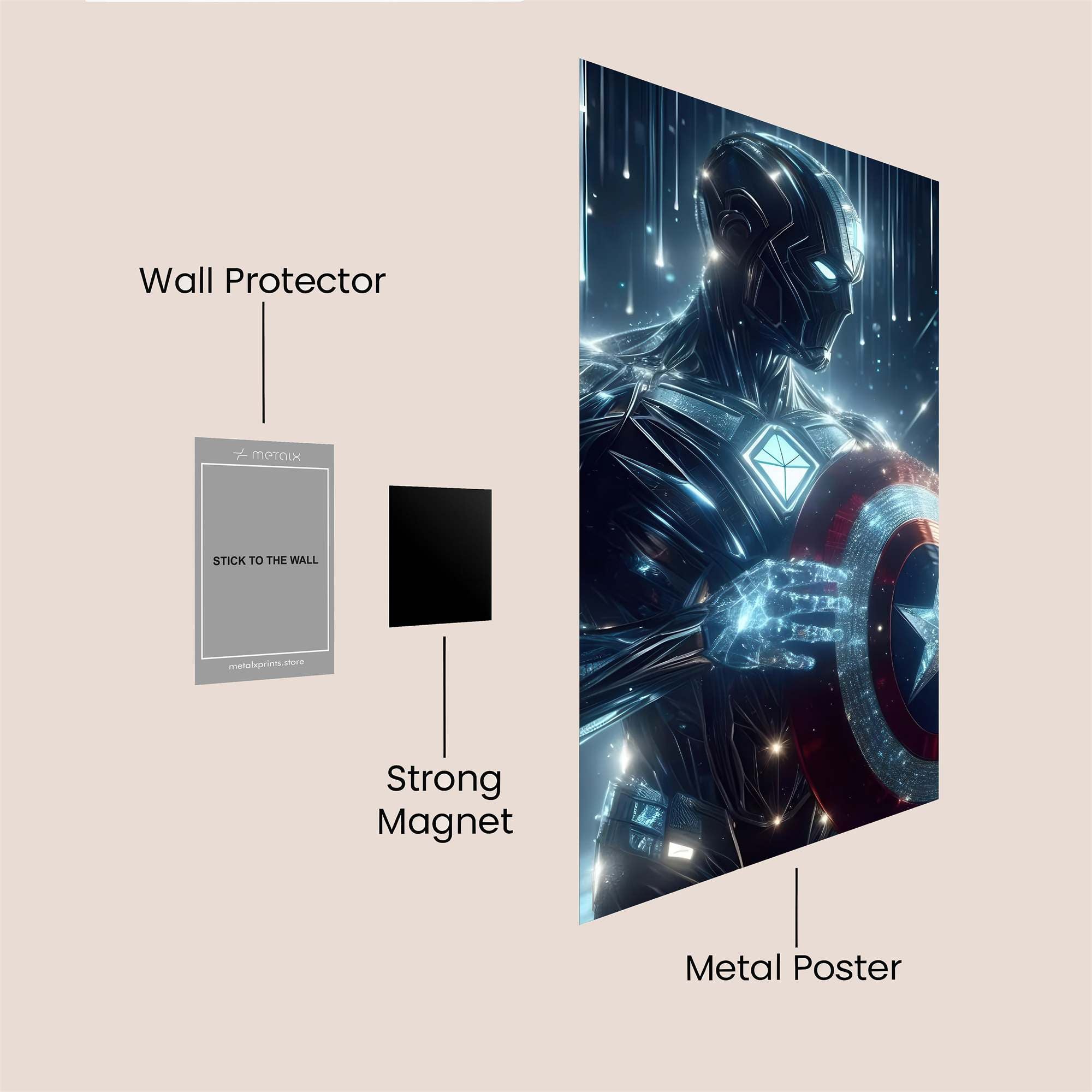 BlackKnight Safe Wall Magnetic / M