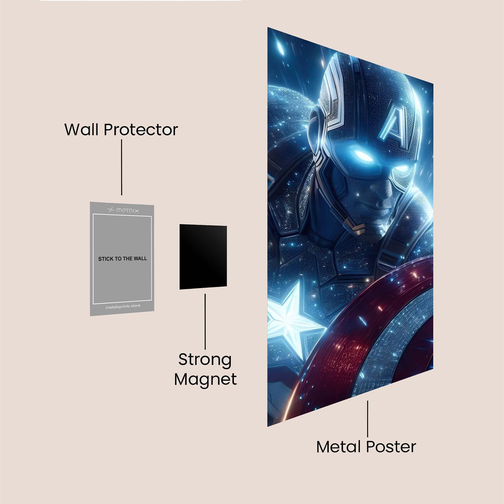 Captain Radiant Safe Wall Magnetic / M