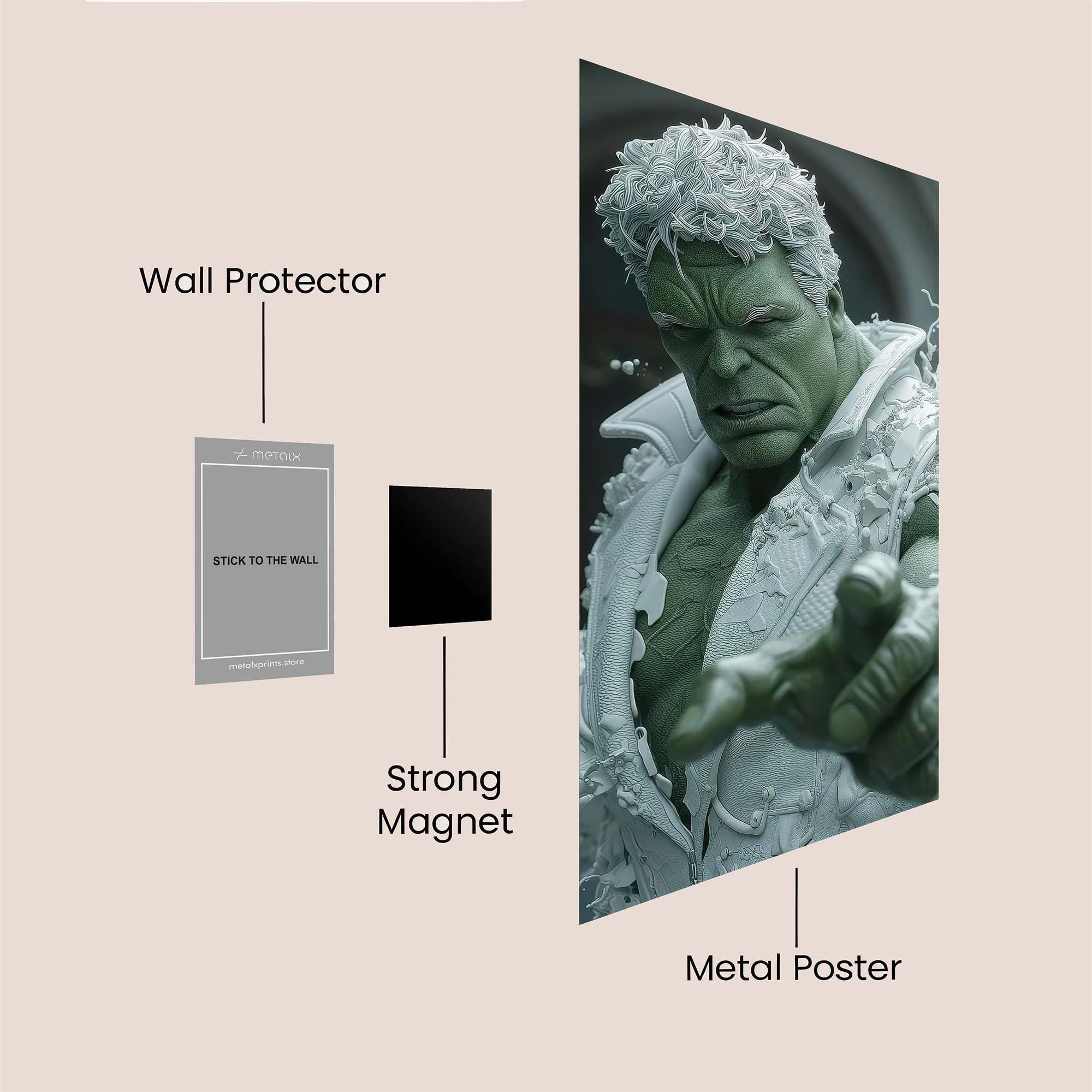 Hulk Frosty Safe Wall Magnetic / M