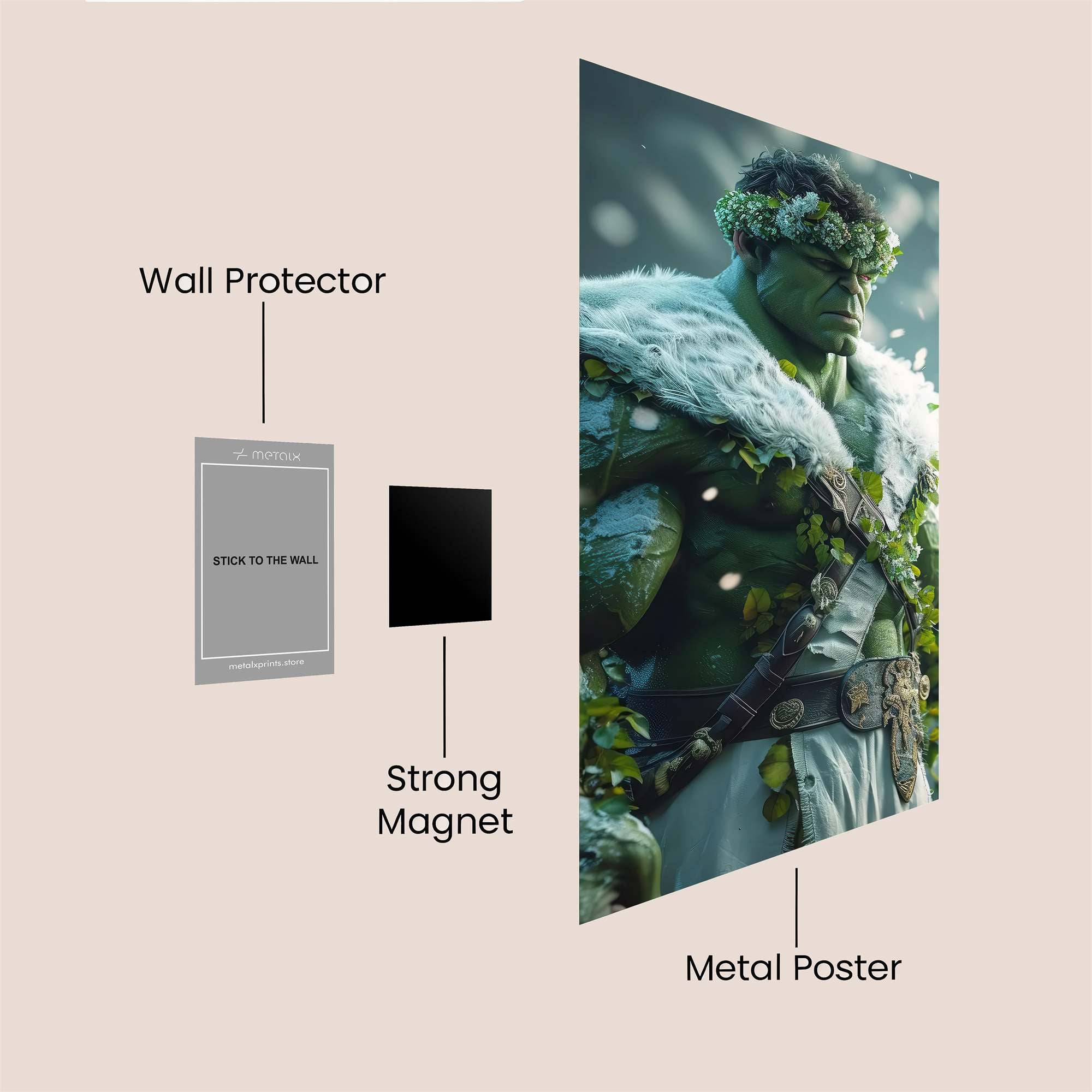 Hulk Serene Safe Wall Magnetic / M