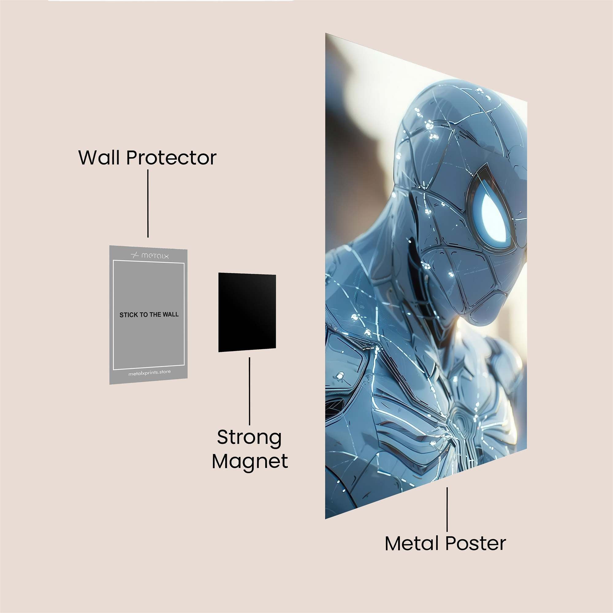 Spider Radiant Safe Wall Magnetic / M