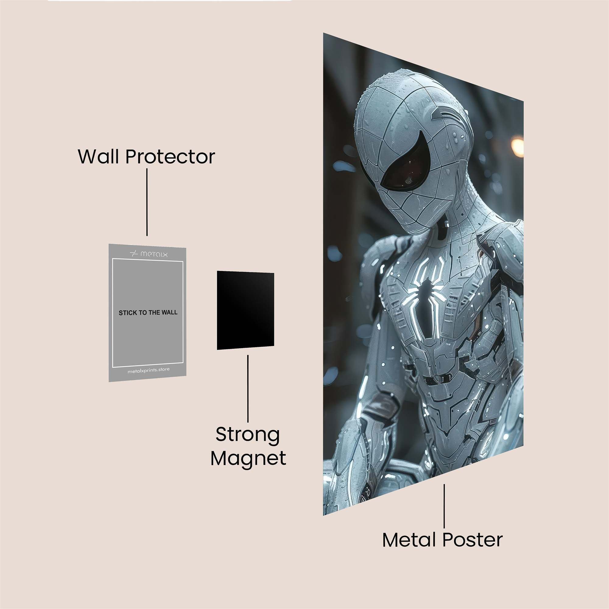 Spider Resolute Safe Wall Magnetic / M