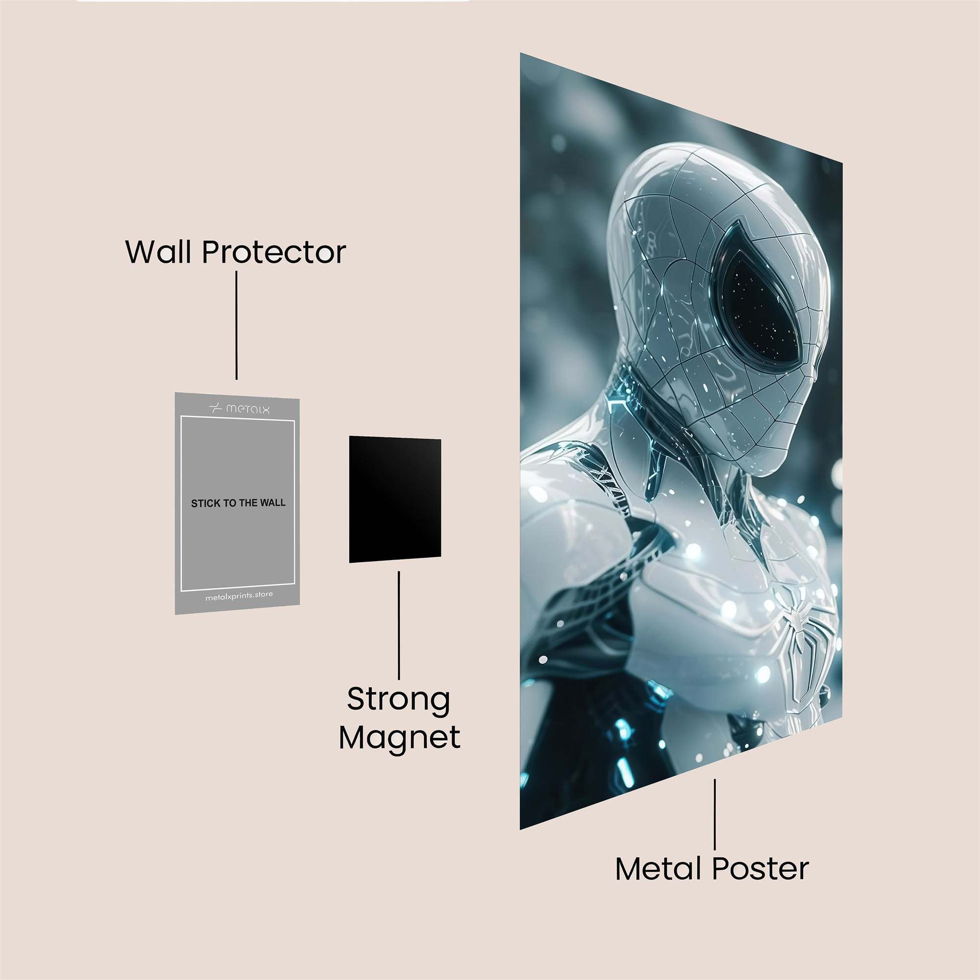Spider Serene Safe Wall Magnetic / M