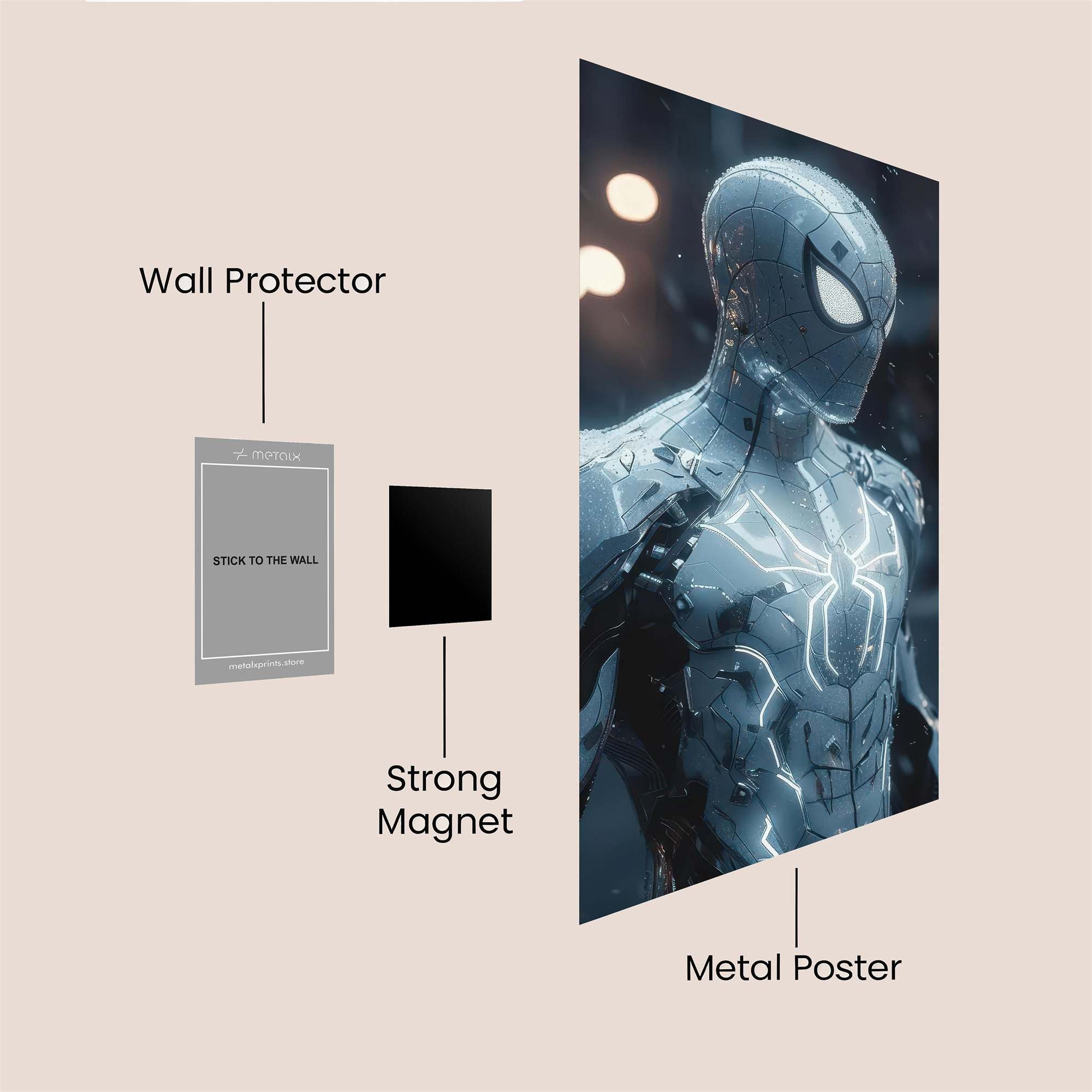 Spider-Electrifying Safe Wall Magnetic / M