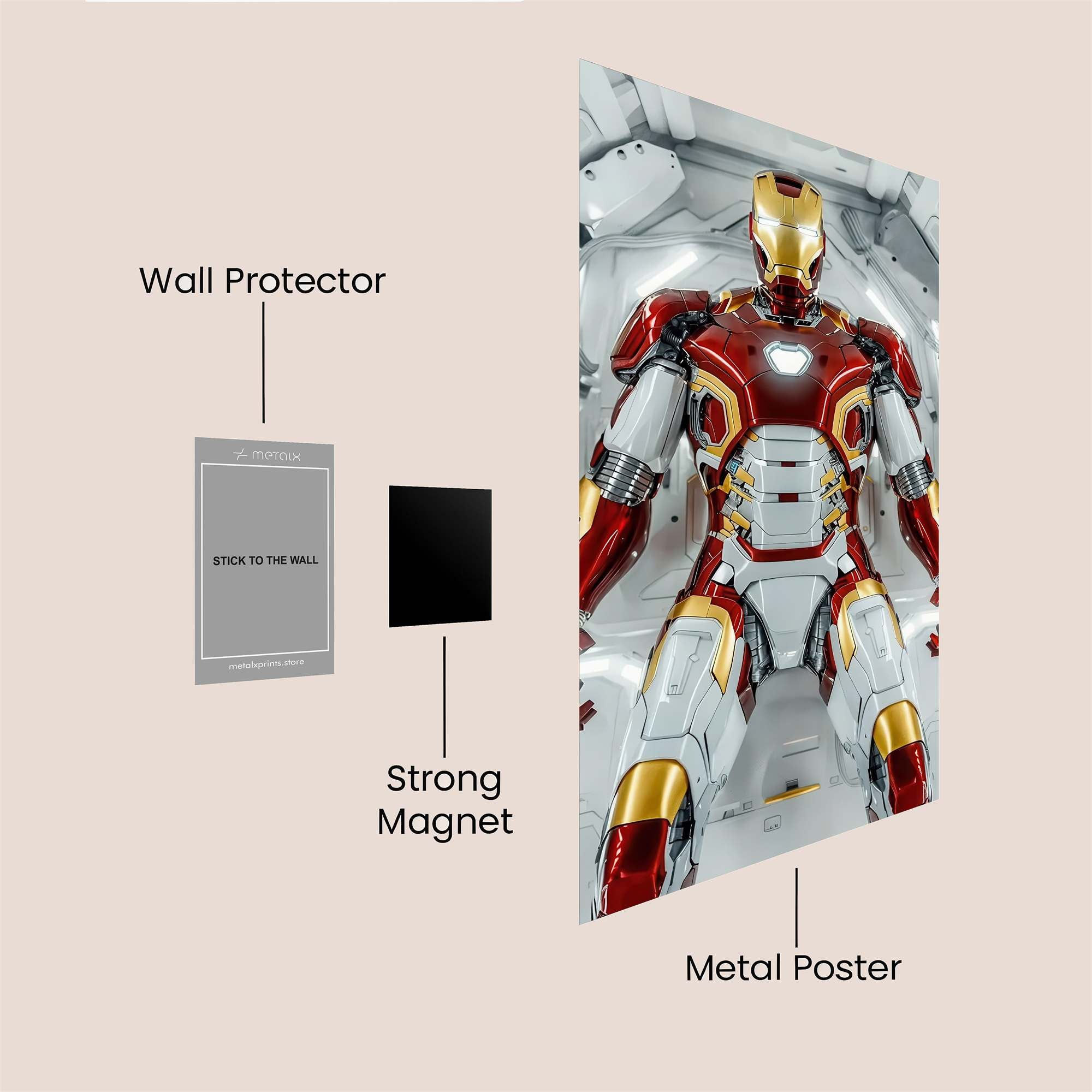 IronPatriot Serene Safe Wall Magnetic / M