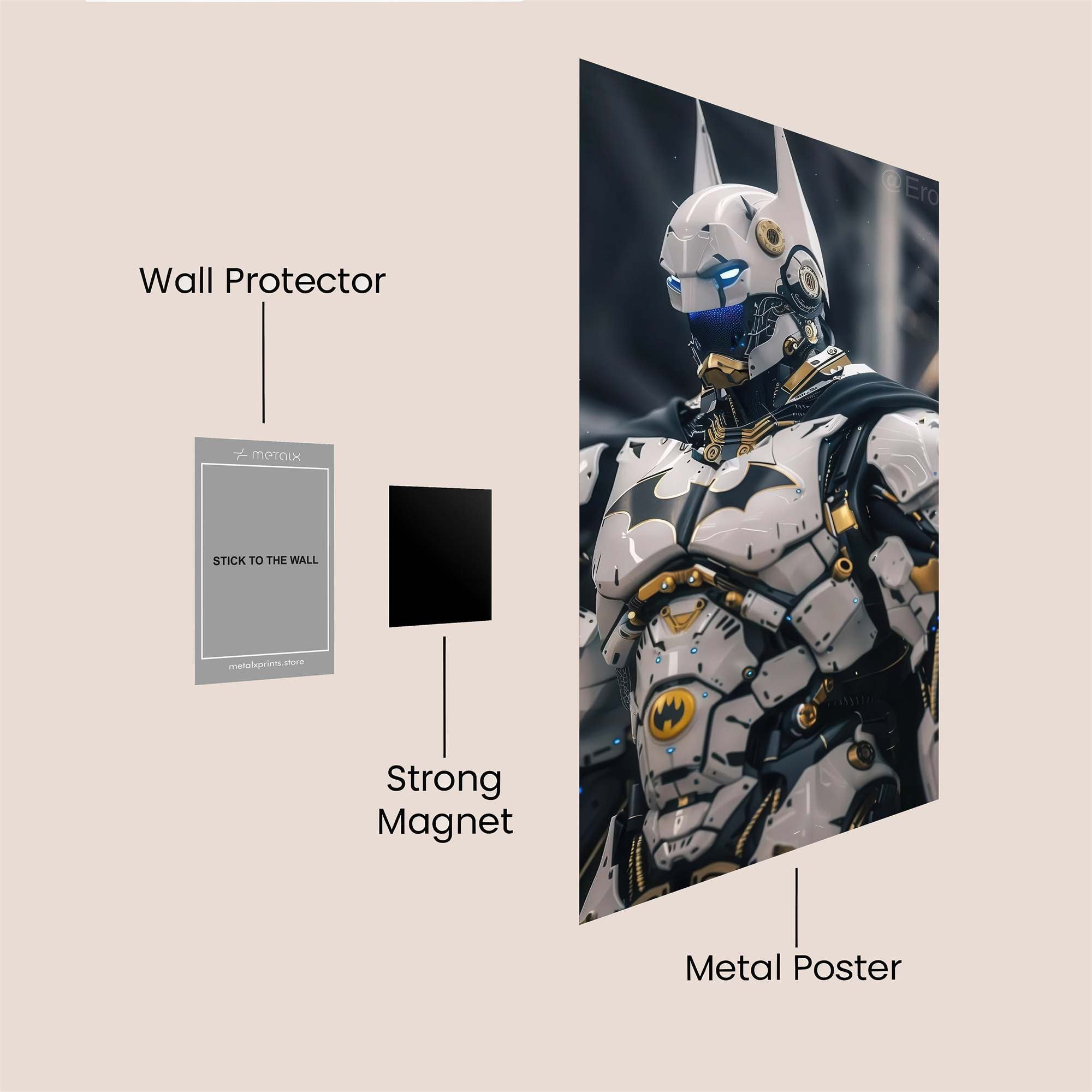 Batman Futuristic Safe Wall Magnetic / M