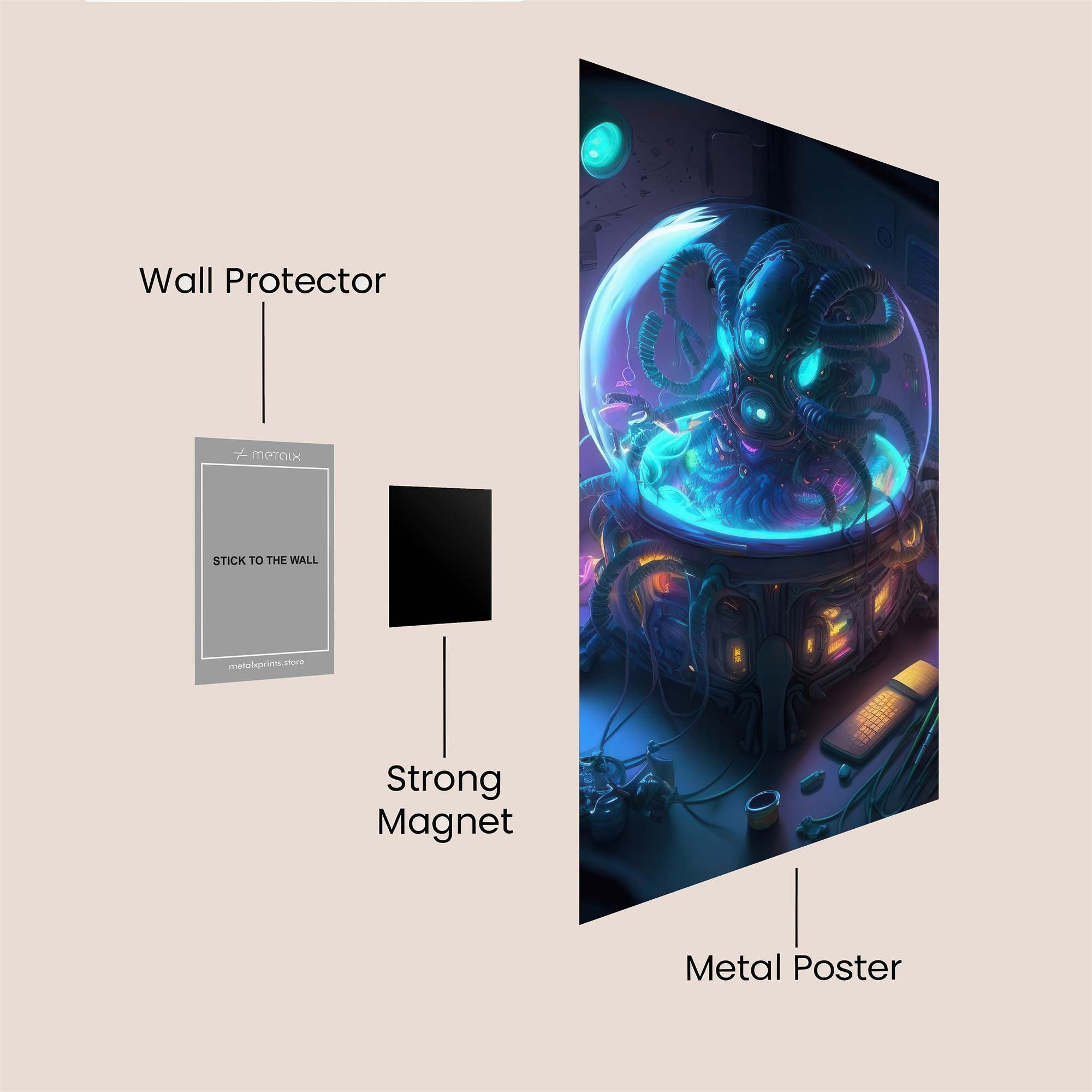 Alien Enigma Safe Wall Magnetic / M