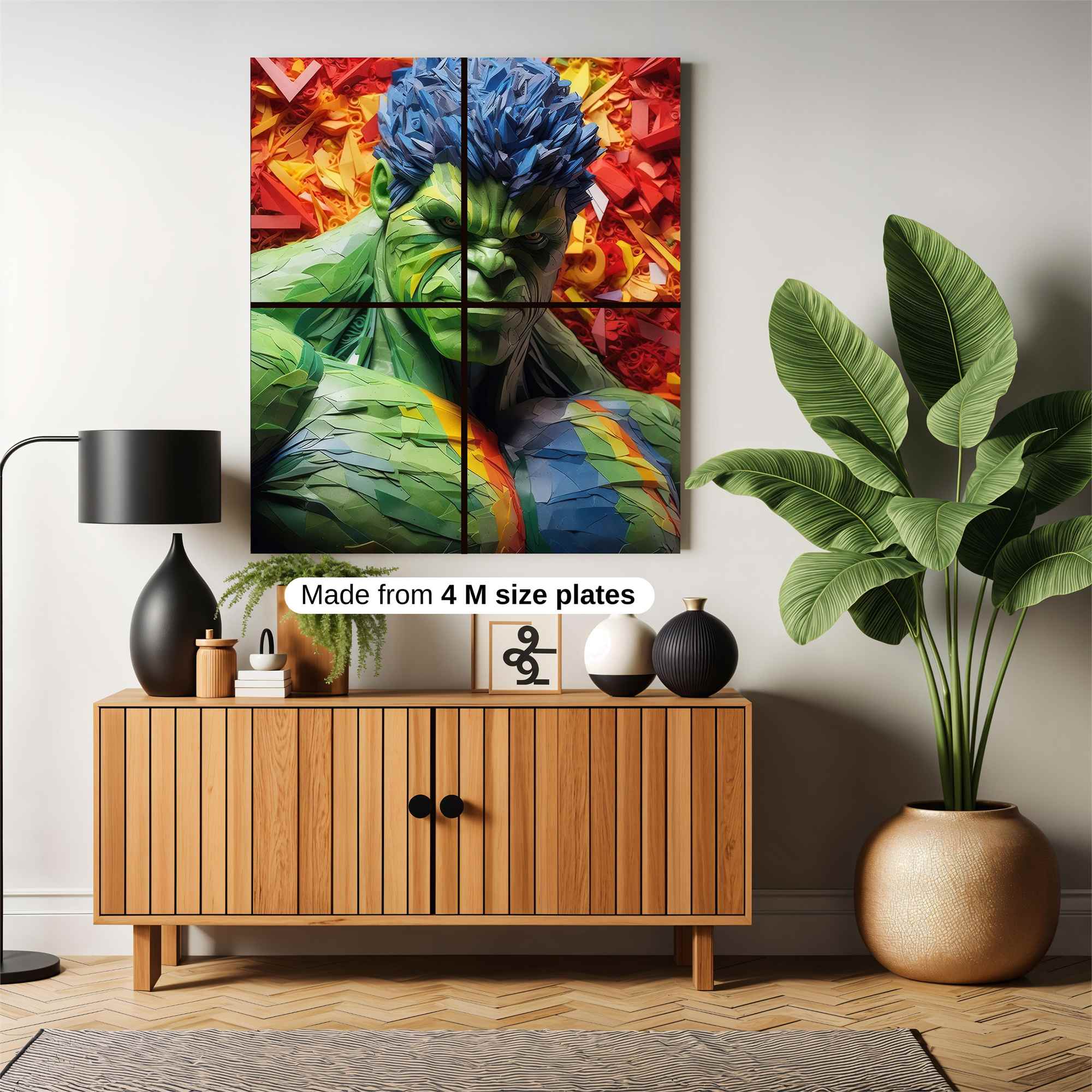 Hulk Mosaic Safe Wall Magnetic / M