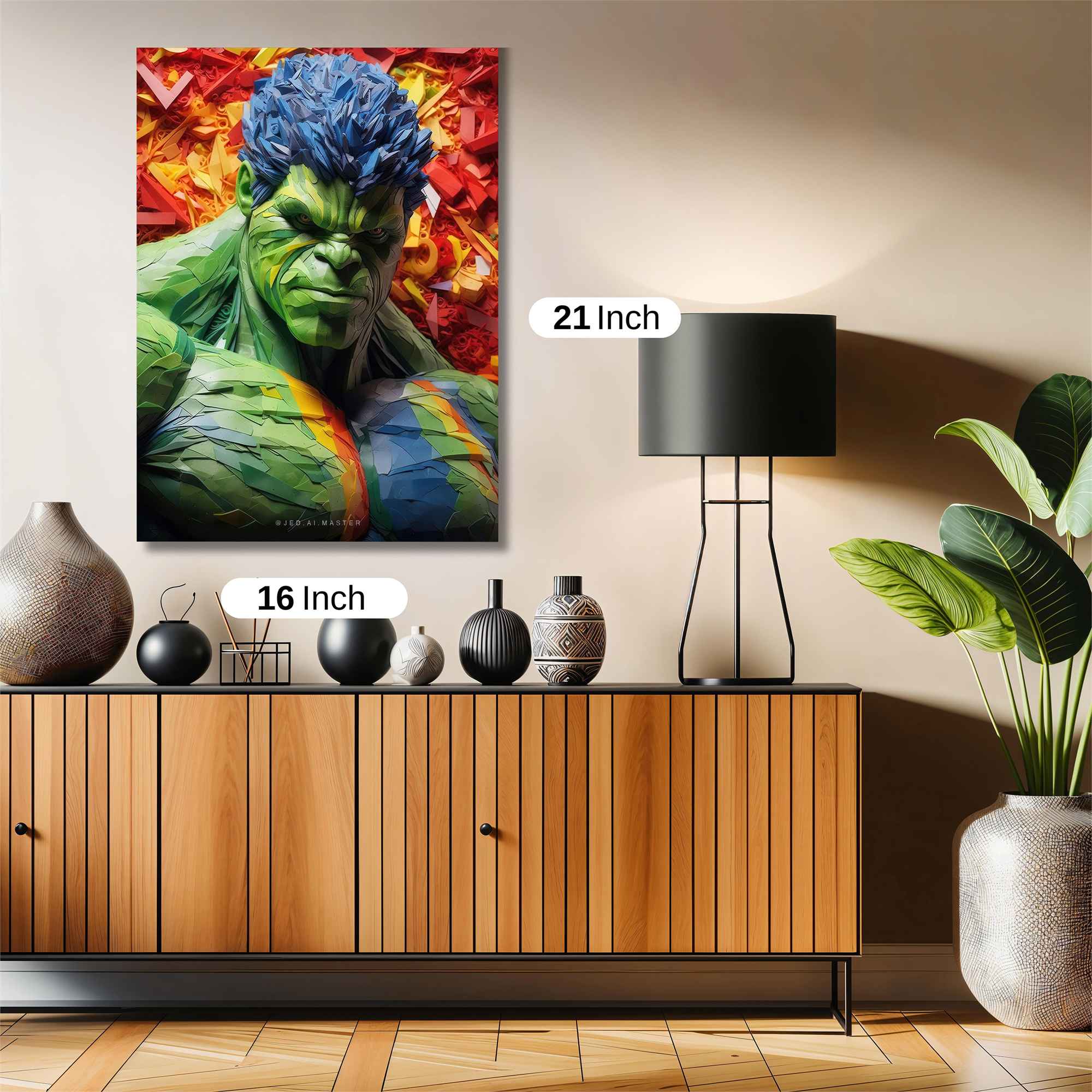 Hulk Mosaic Safe Wall Magnetic / M
