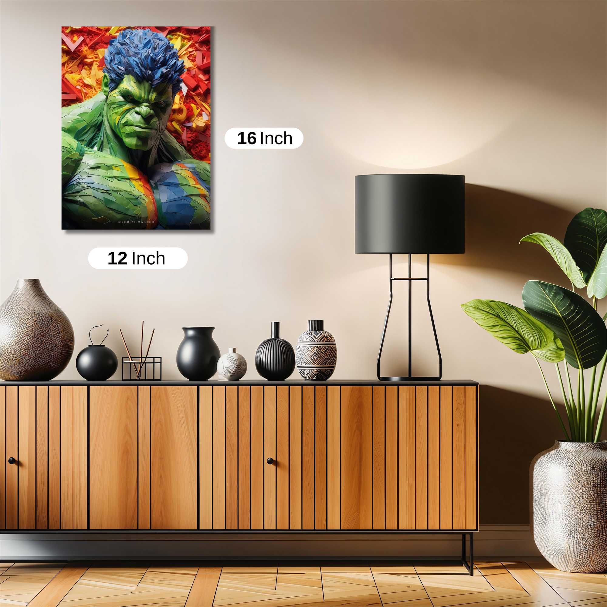 Hulk Mosaic Safe Wall Magnetic / M