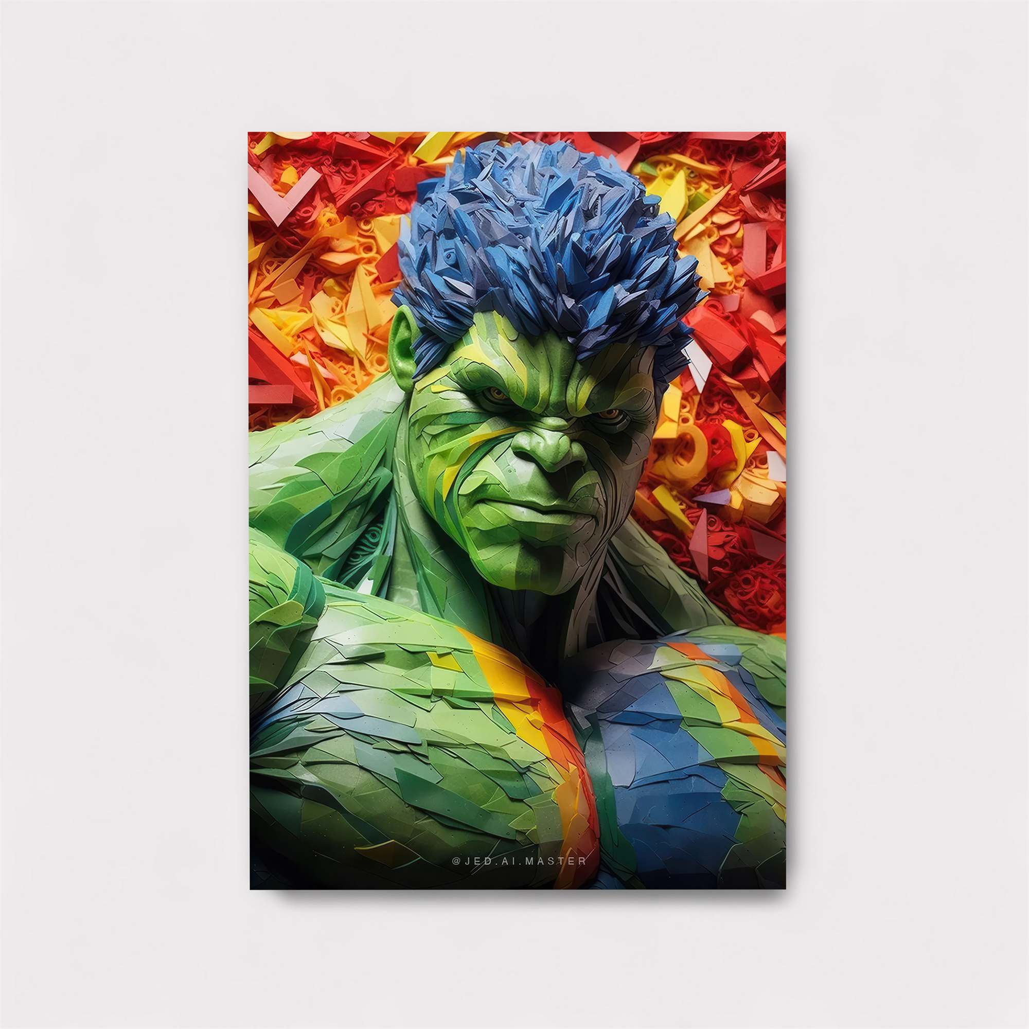 Hulk Mosaic Safe Wall Magnetic / M