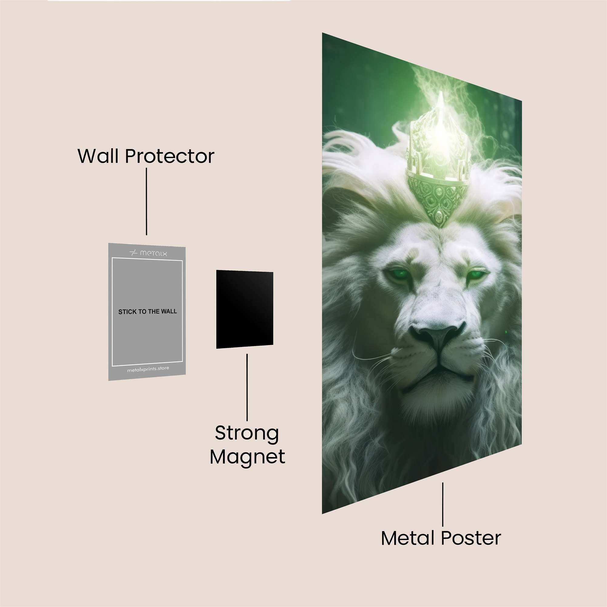 Lion Radiance Safe Wall Magnetic / M