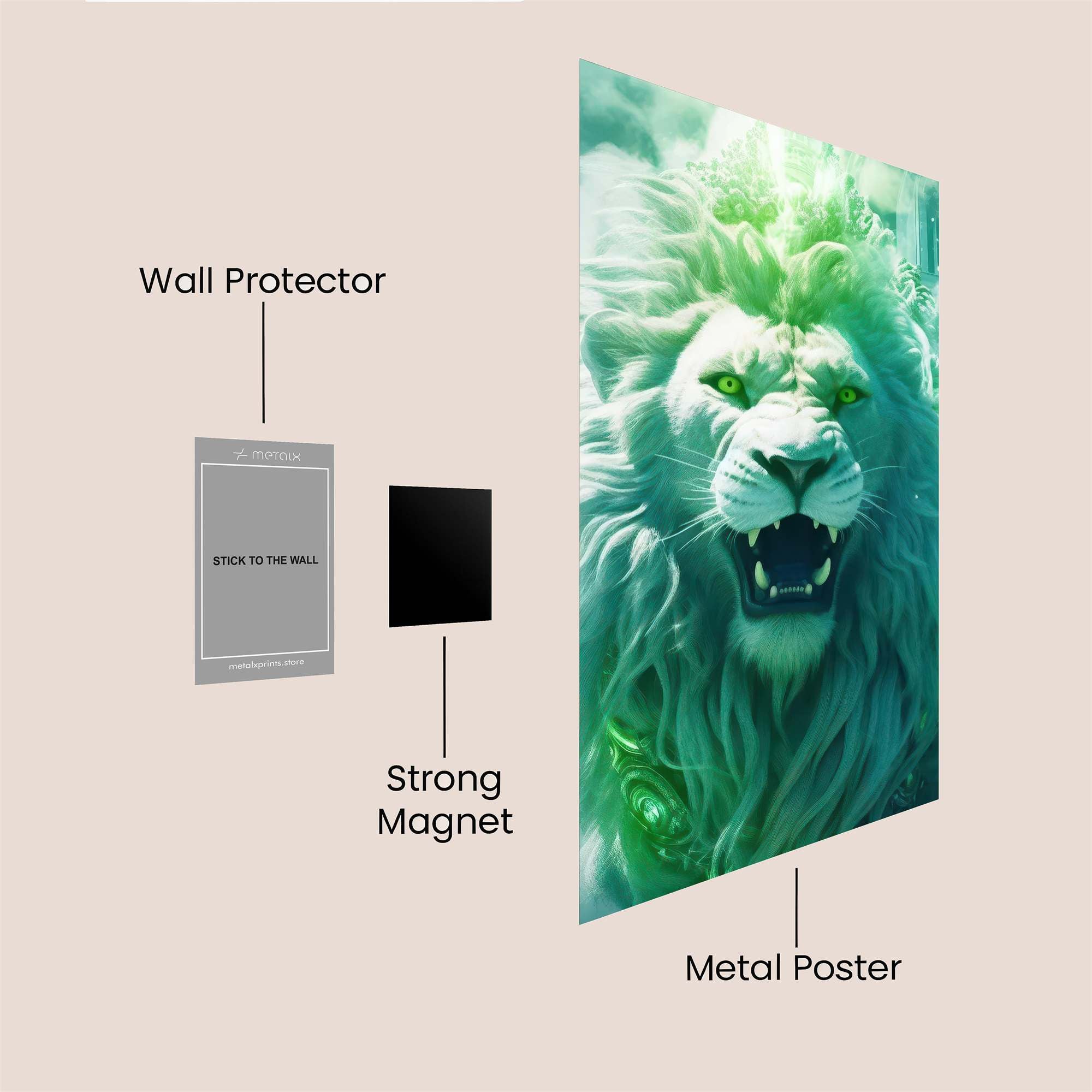 Lion Radiance Safe Wall Magnetic / M
